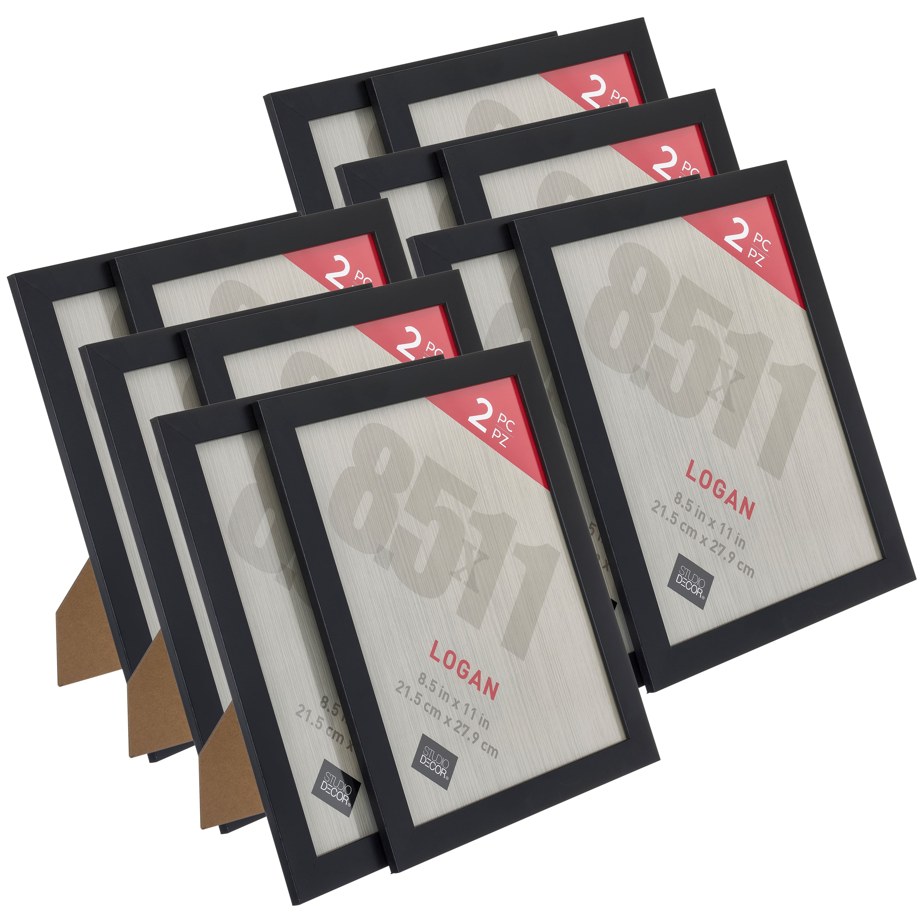 12 Packs: 2 ct. (24 total) Black Tabletop Frames, Logan by Studio D&#xE9;cor&#xAE;