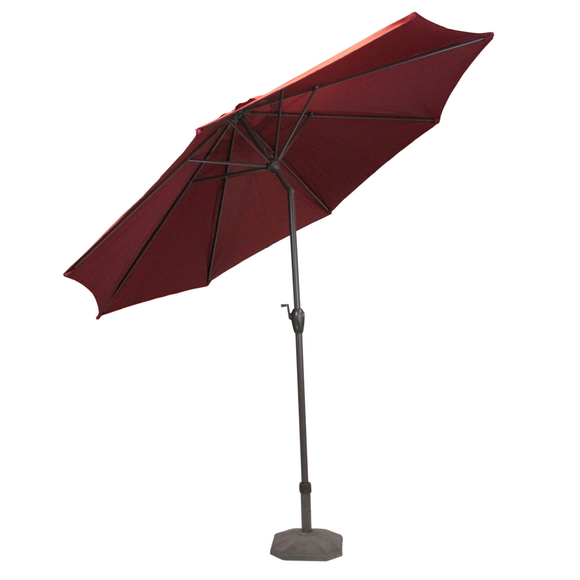 9ft. Burgundy Outdoor Patio Market Umbrella