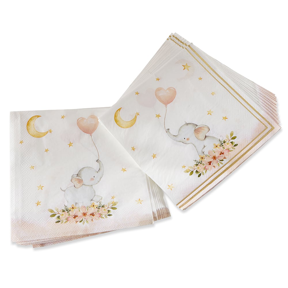 Kate Aspen® Pink Elephant Baby Shower Napkins, 30ct.