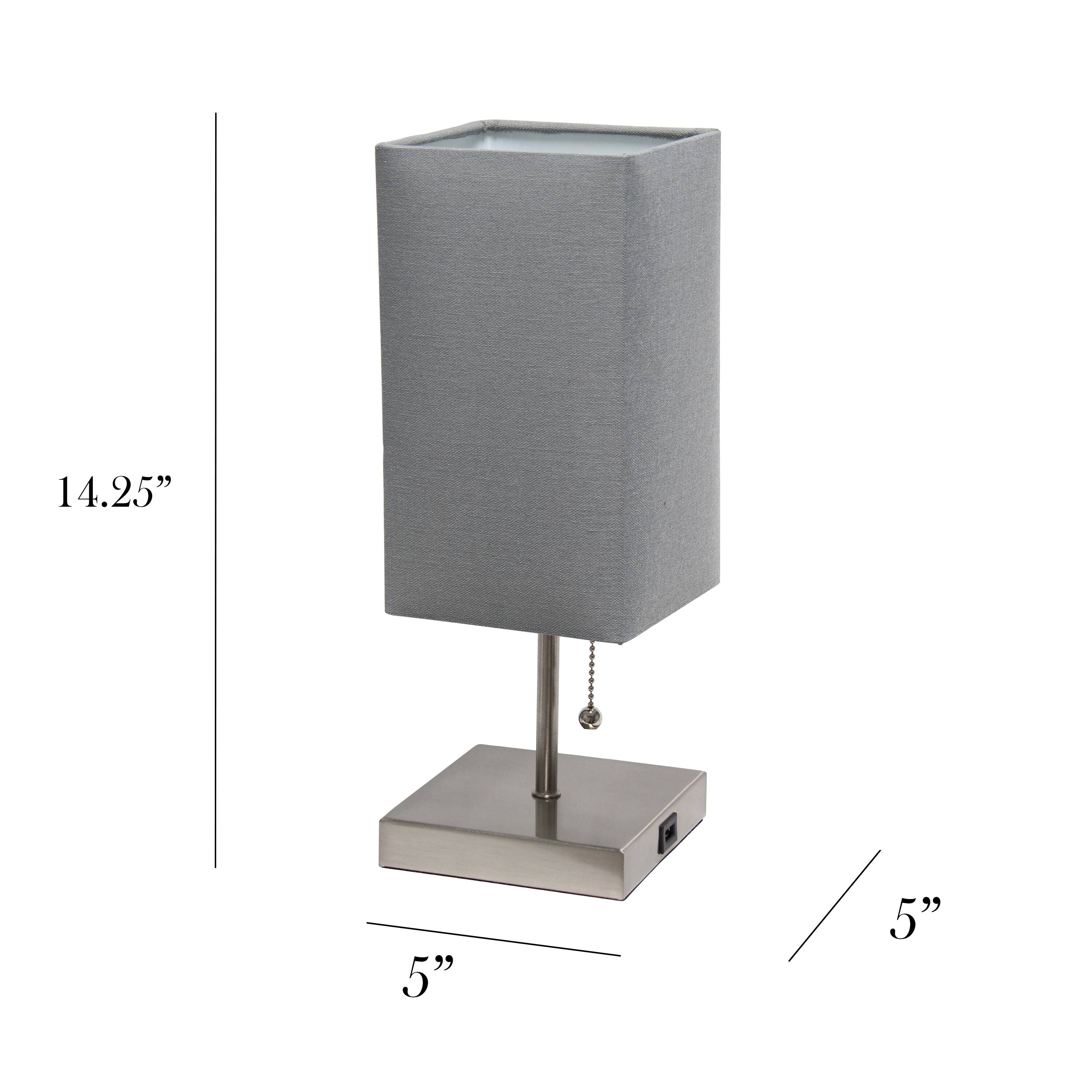 Simple Designs Stick Lamp with USB Charging Port