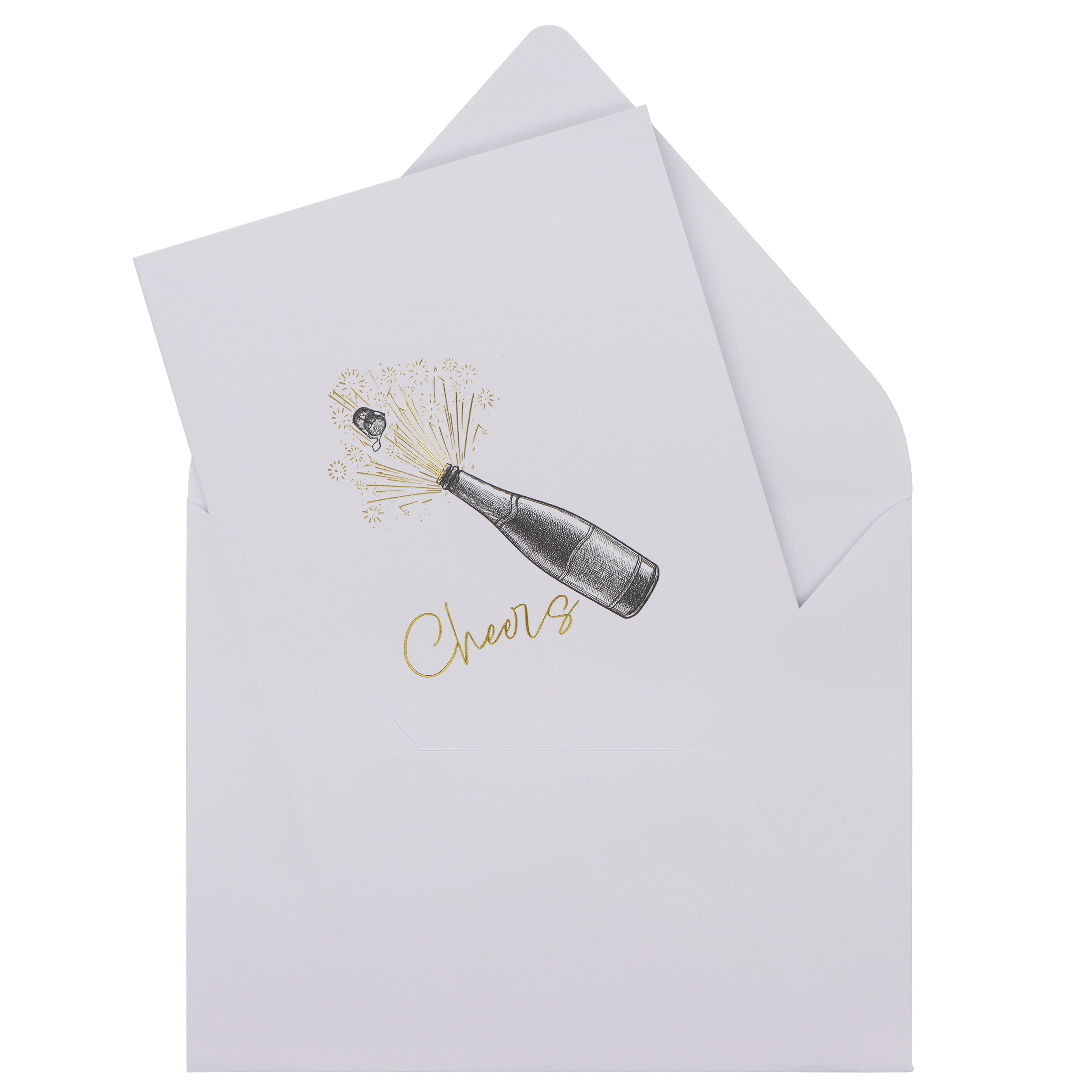 Cheers Bottle Blank Greeting Card Set by Celebrate It&#x2122;