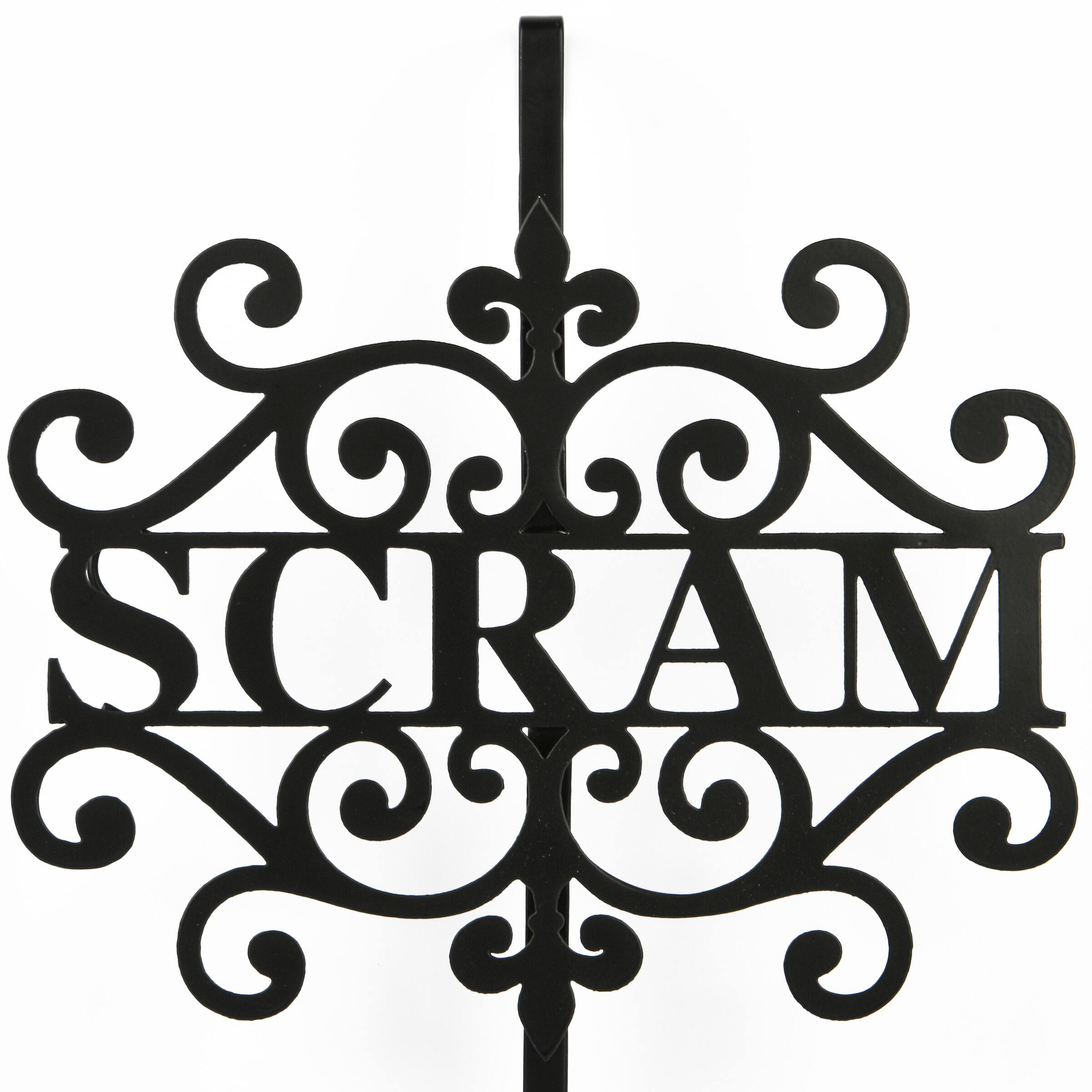 16" Halloween Scram Wreath Hanger