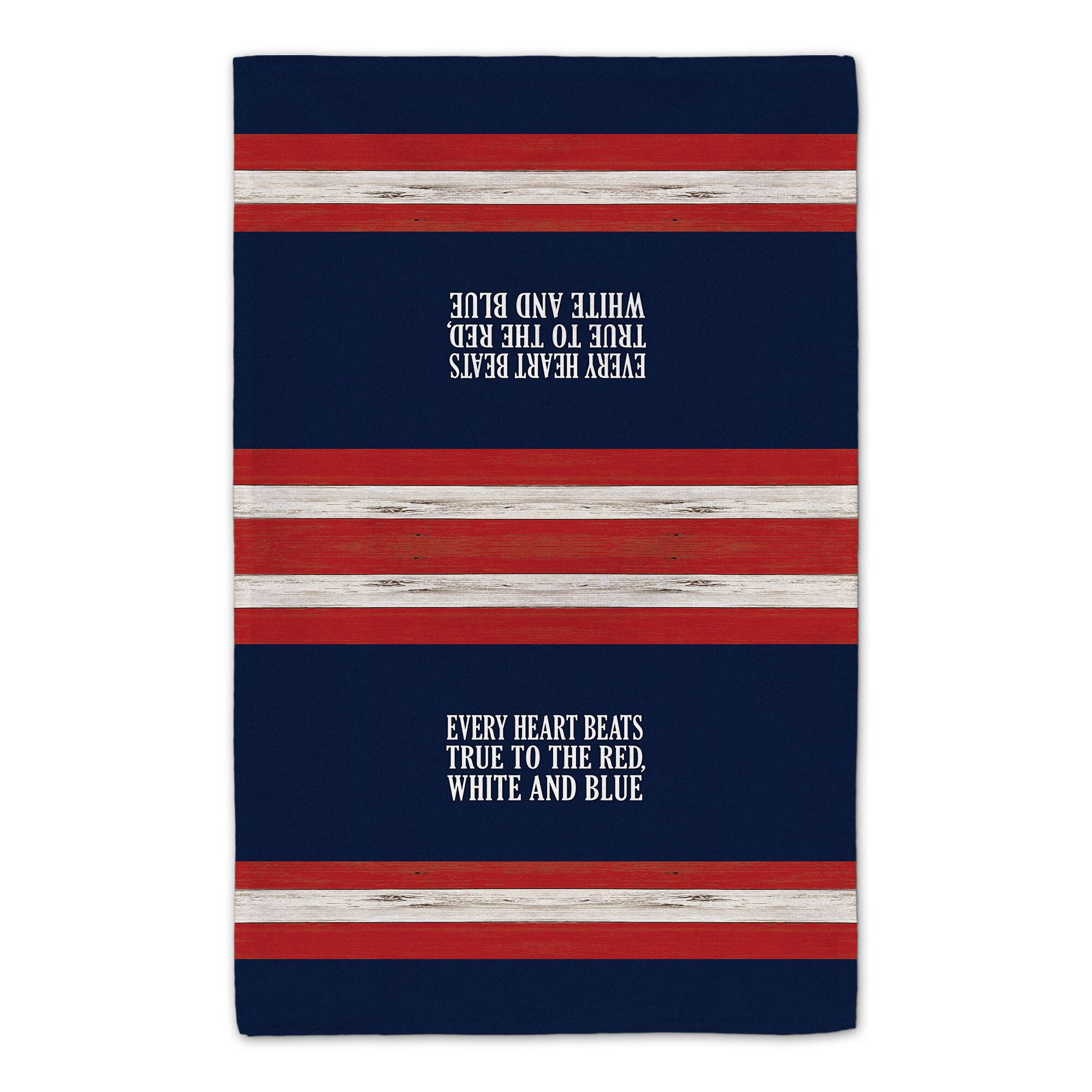 Every Heart Beats True to the Red, White & Blue Tea Towel Set