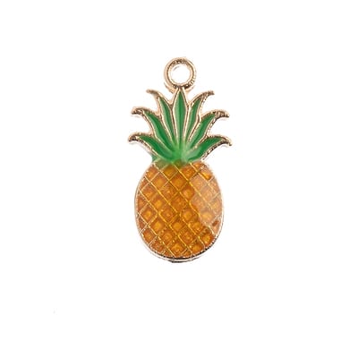 新品✨NEW TOP CHARM PINEAPPLE 925 Sterling Silver Pineapple Pendant Ananas Charm Fruit For