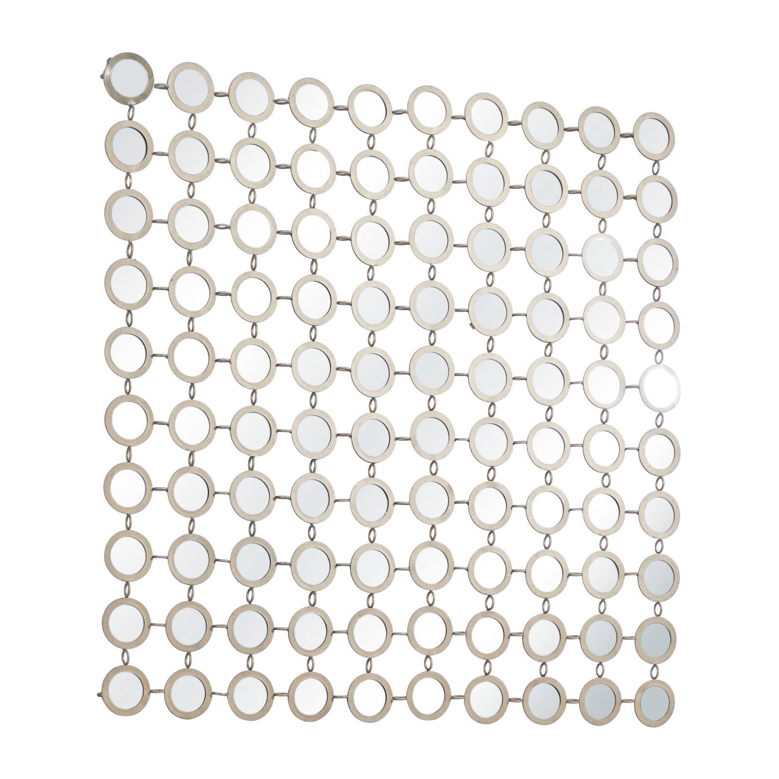 Gold Glam Metal Wall Mirror, 40&#x22; x 40&#x22;