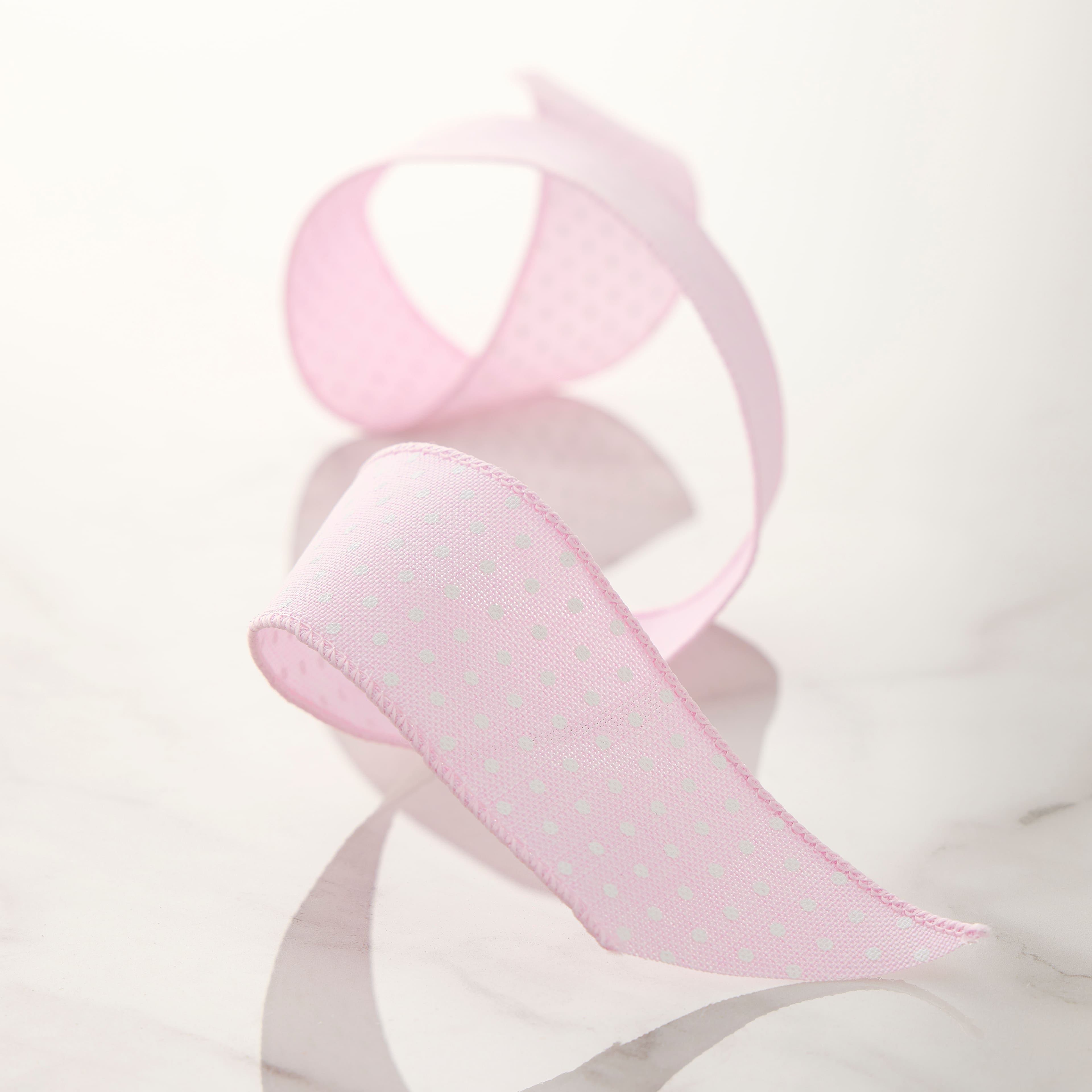 1.5&#x22; x 3yd. Wired Polka Dot Ribbon by Celebrate It&#x2122; Classic