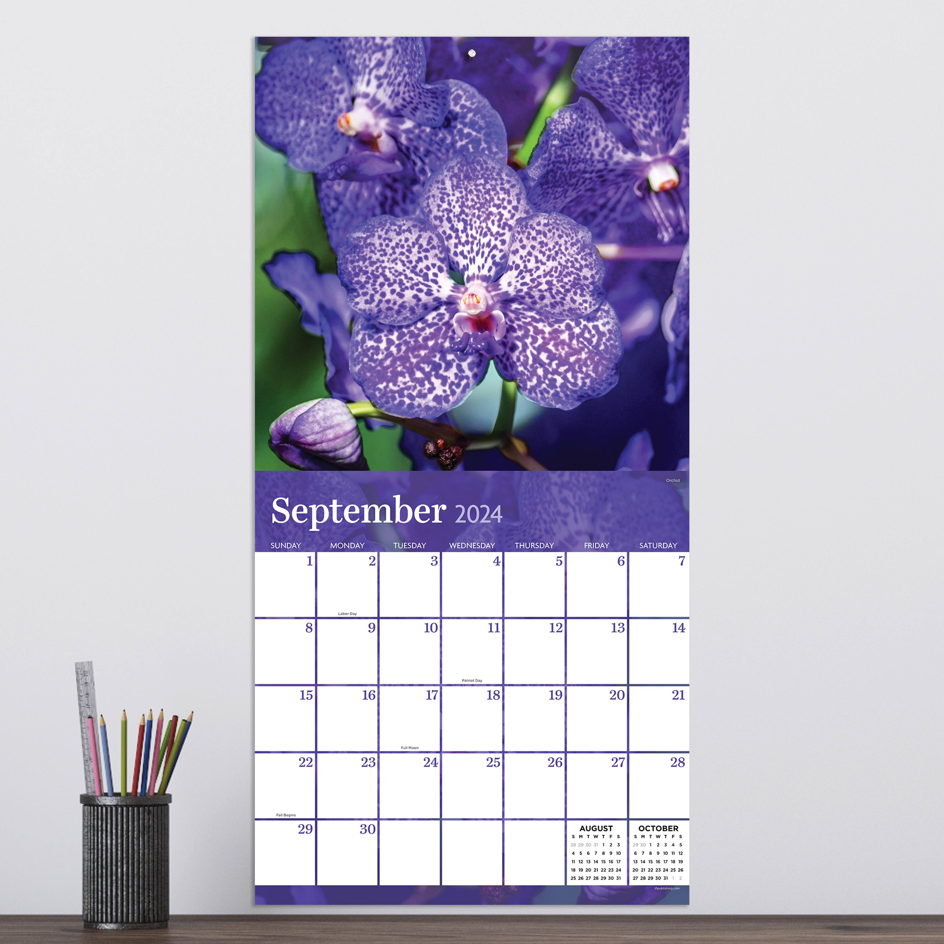 TF Publishing 2024 Flowers Wall Calendar