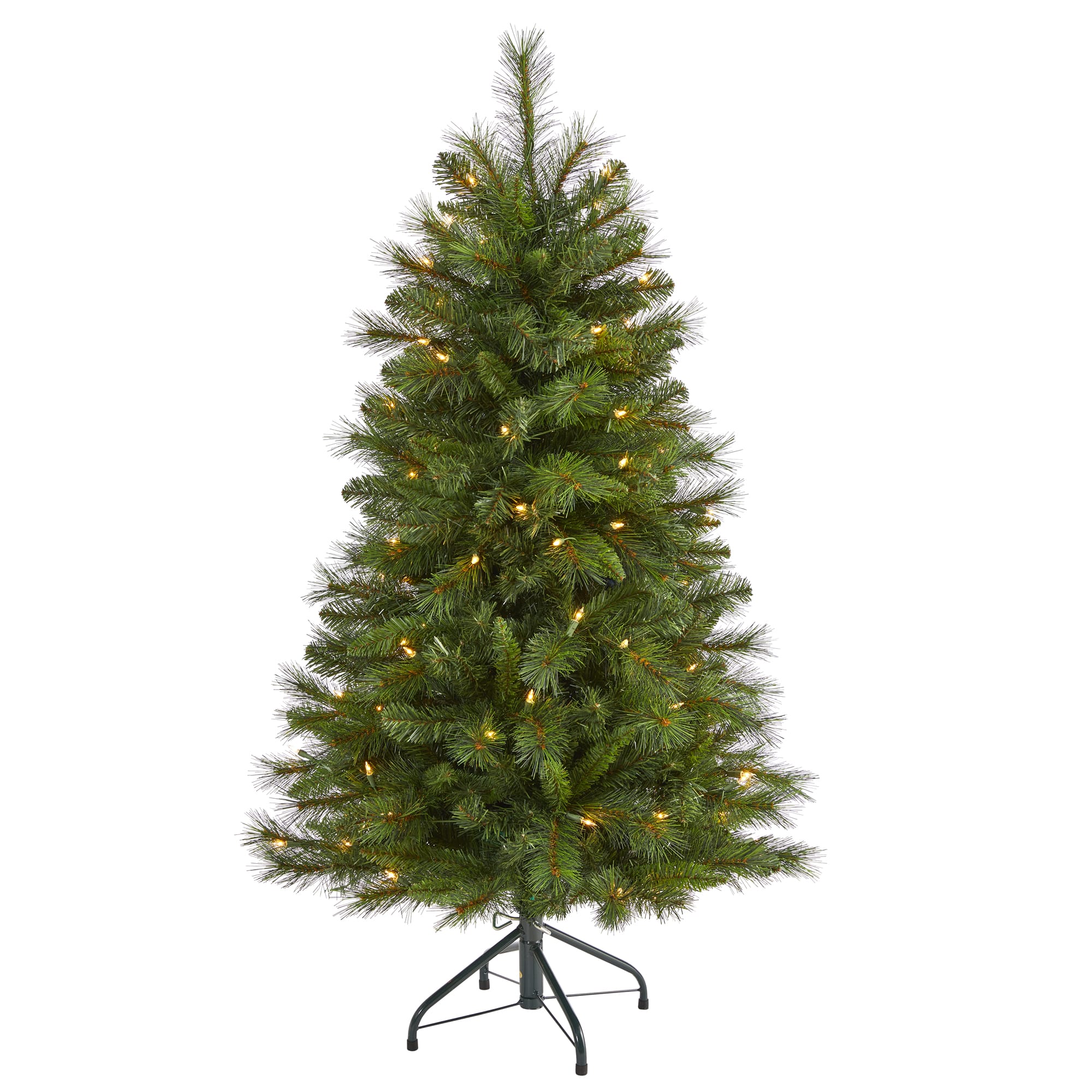 4ft. Pre-Lit West Virginia Mountain Pine Artificial Christmas Tree, Clear LED Lights