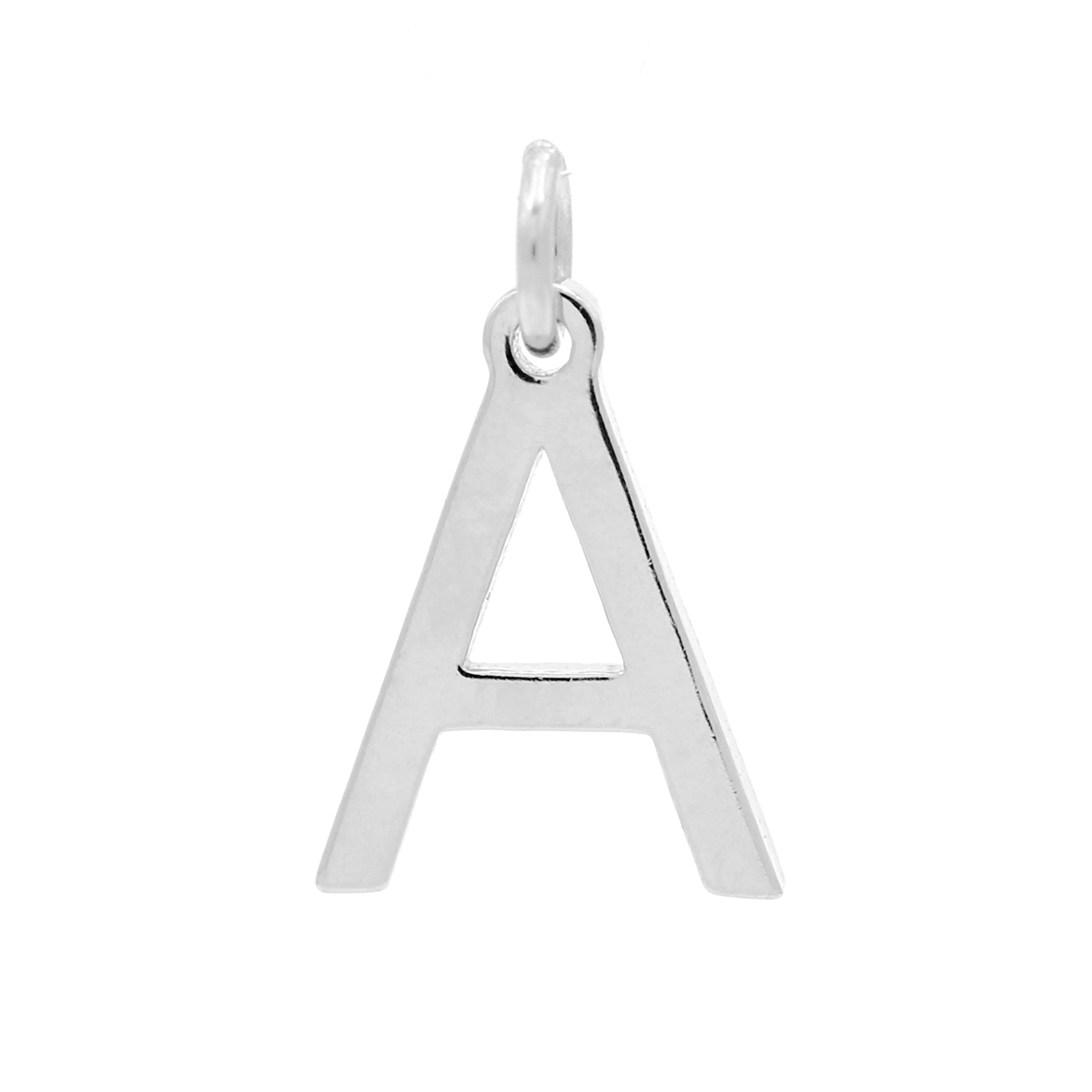 12 Pack: Sterling Silver Alphabet Charm by Bead Landing™