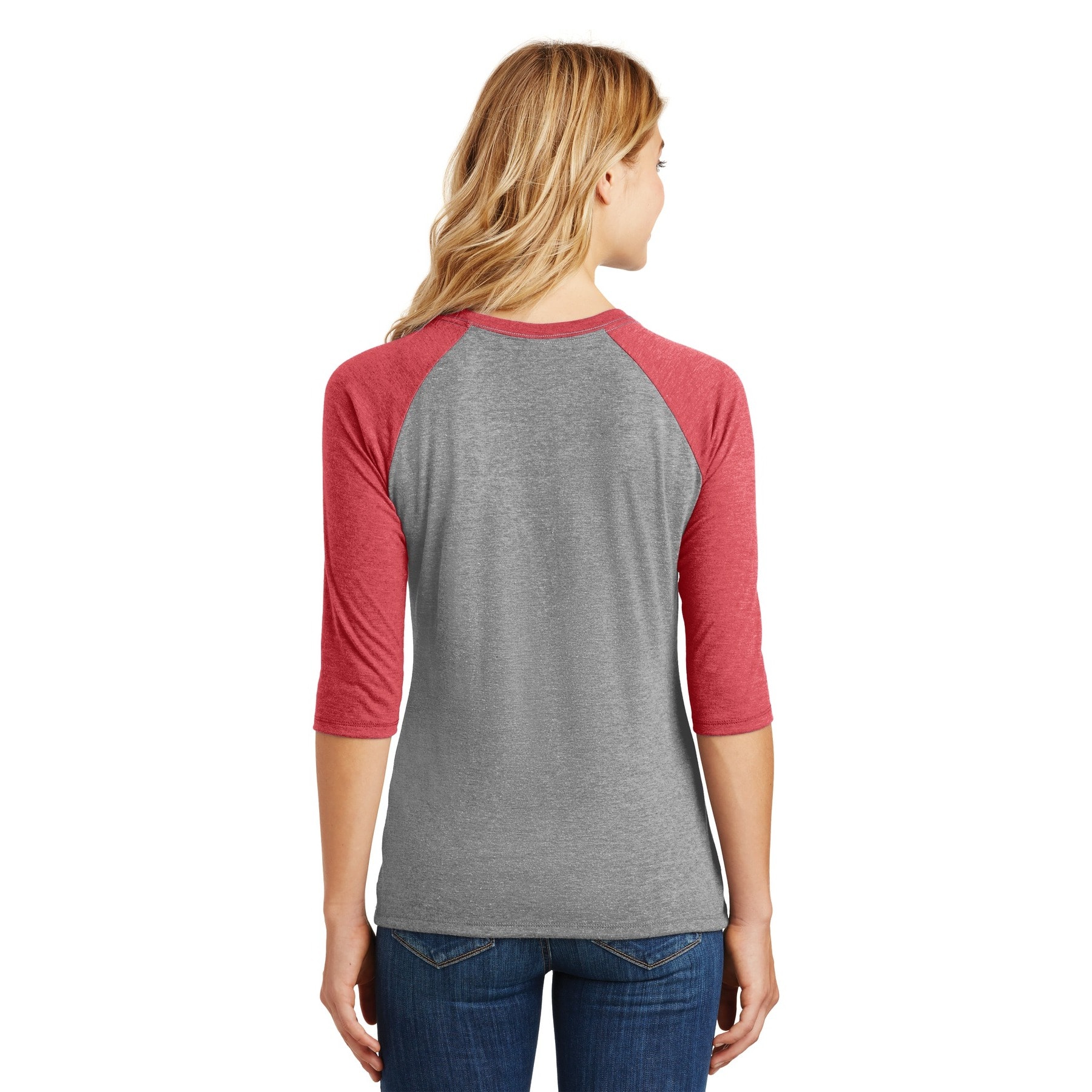 District&#xAE; Women&#x27;s Perfect Tri&#xAE; 3/4-Sleeve Raglan Adult T-Shirt