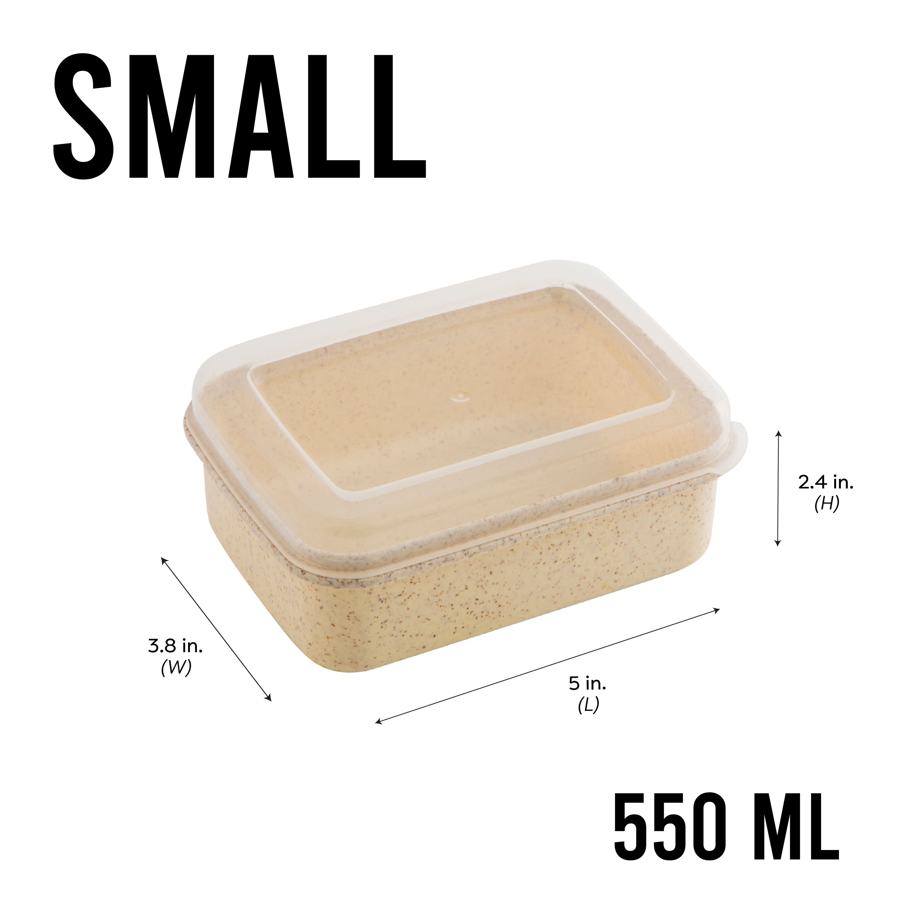 Simplify 6-Piece Natural Food Storage Containers