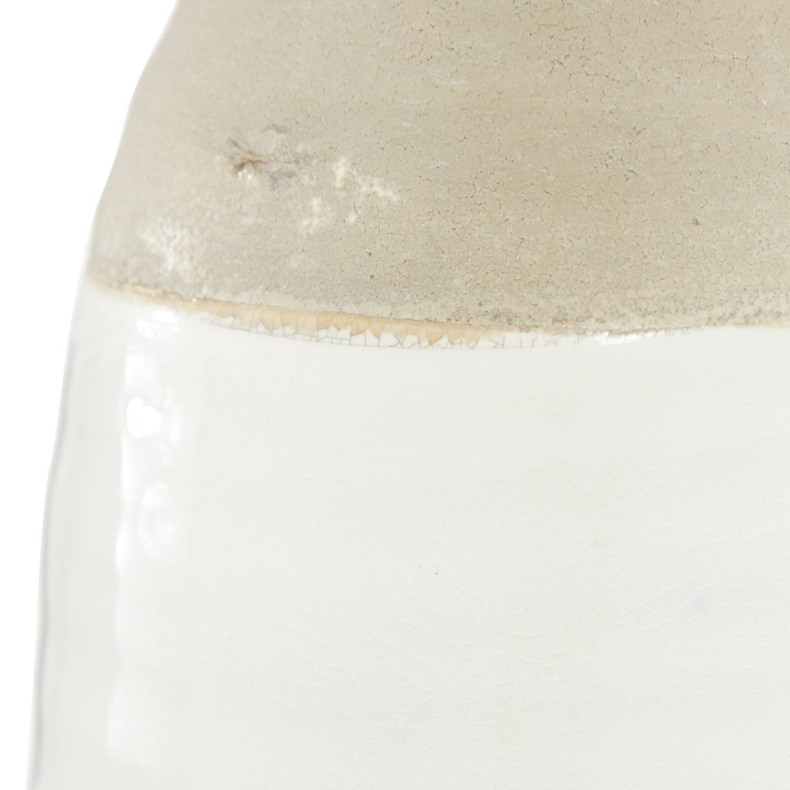 Gray Stoneware Coastal Style Vase