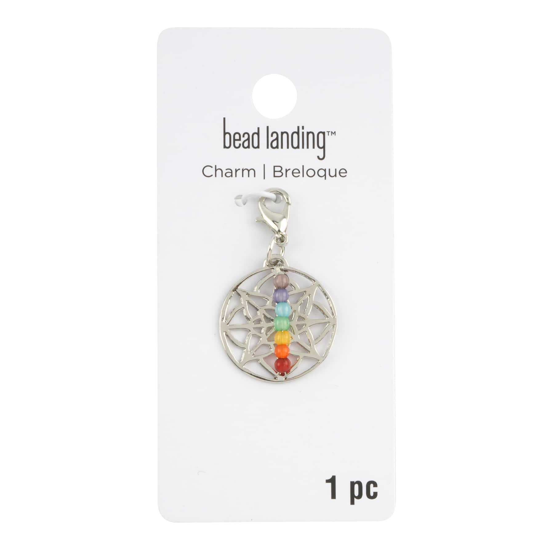 Rhodium Chakra Charm by Bead Landing&#x2122;