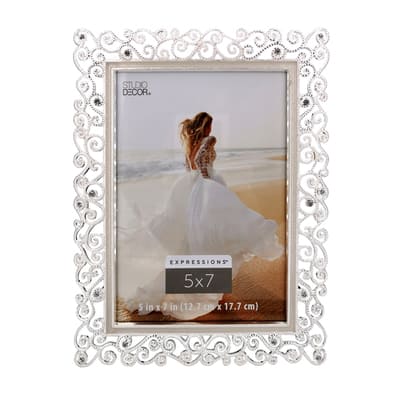 Silver Scroll Jeweled Frame, Expressions™ by Studio Décor® | Michaels