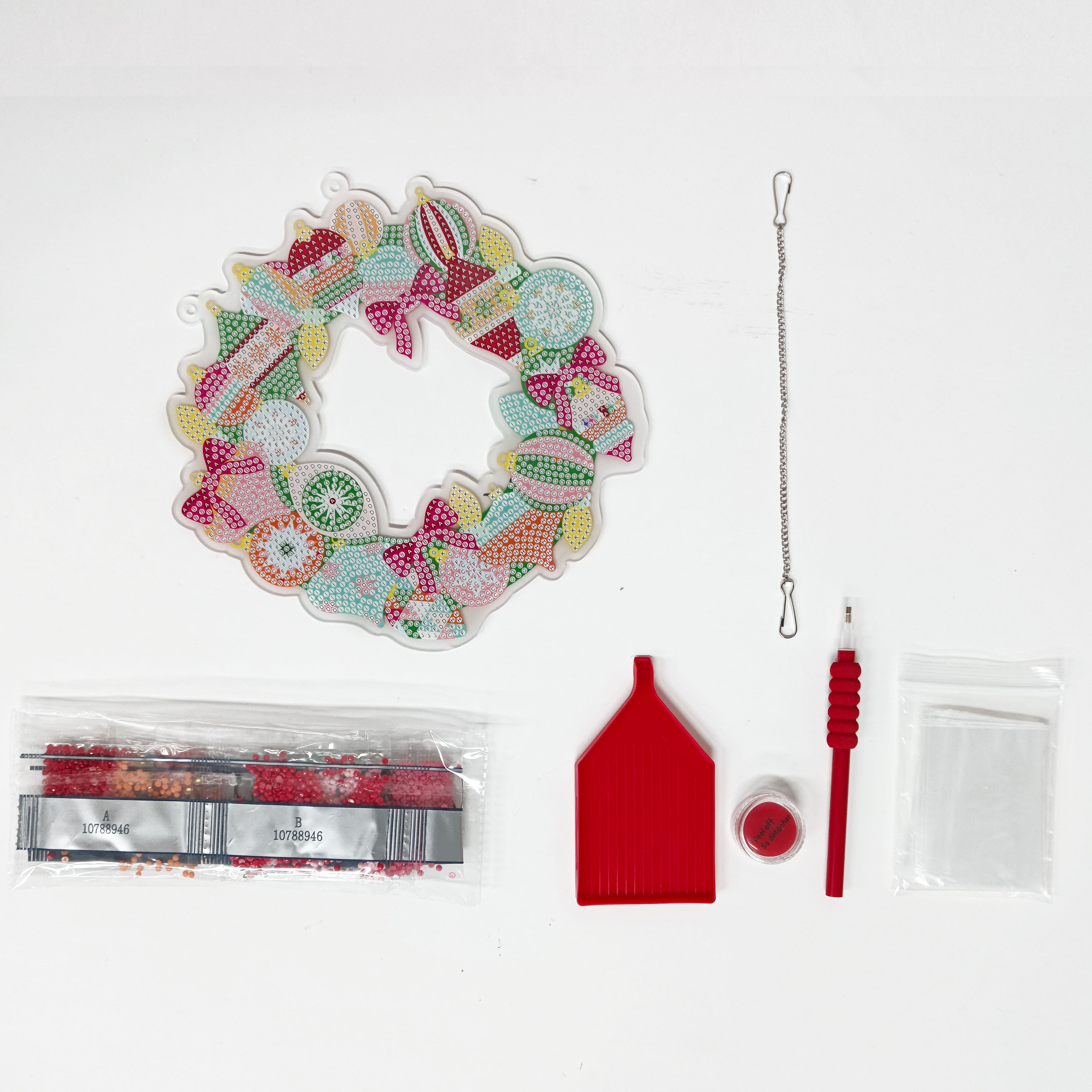 8&#x22; Ornament Wreath Diamond Art Kit by Make Market&#xAE;