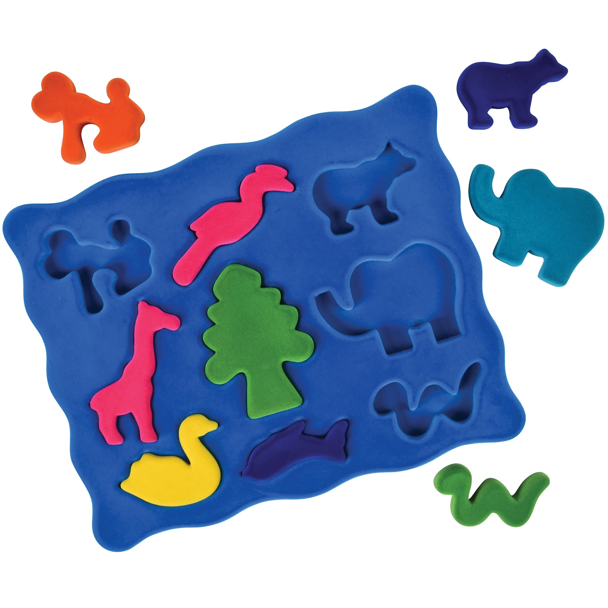 Rubbabu&#xAE; 3D Shape Sorter Animal Puzzle