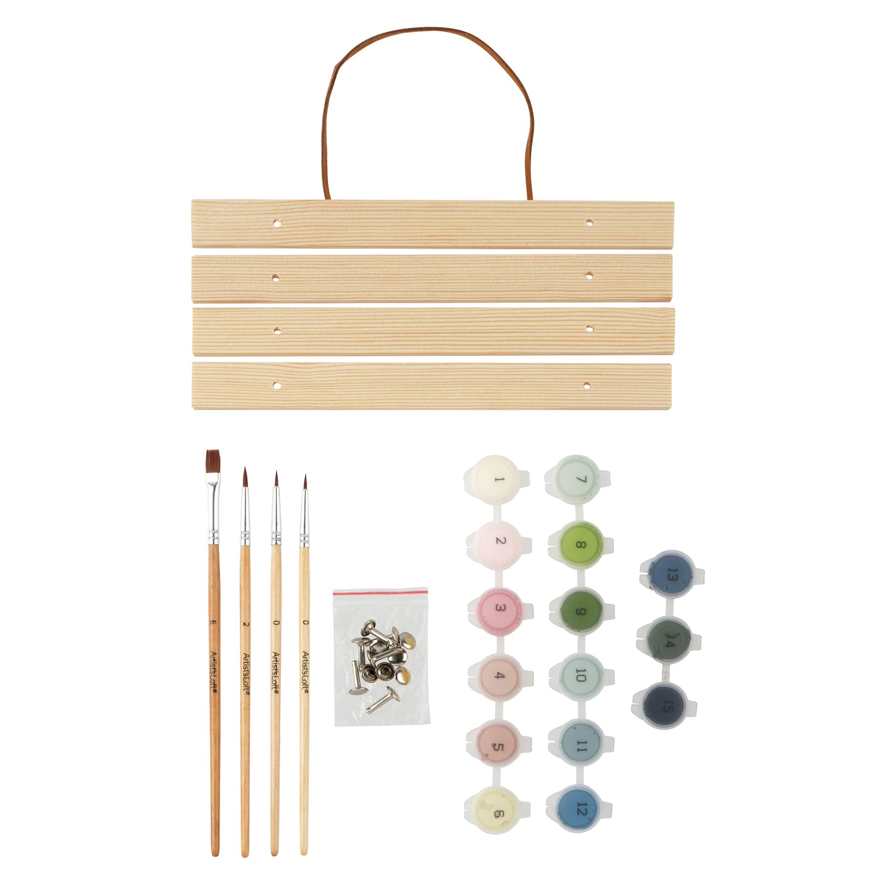 8&#x22; x 10&#x22; Mountain Cherry Blossoms Paint-by-Number Kit with Wood Display Hanger by Artist&#x27;s Loft&#xAE;