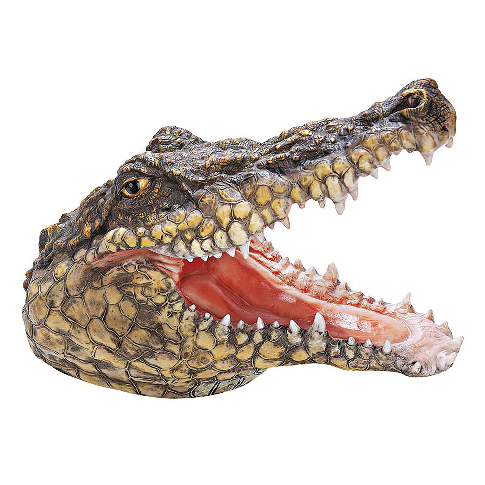 Design Toscano 12.5" Chomper's Gonna Get You Crocodile Statue