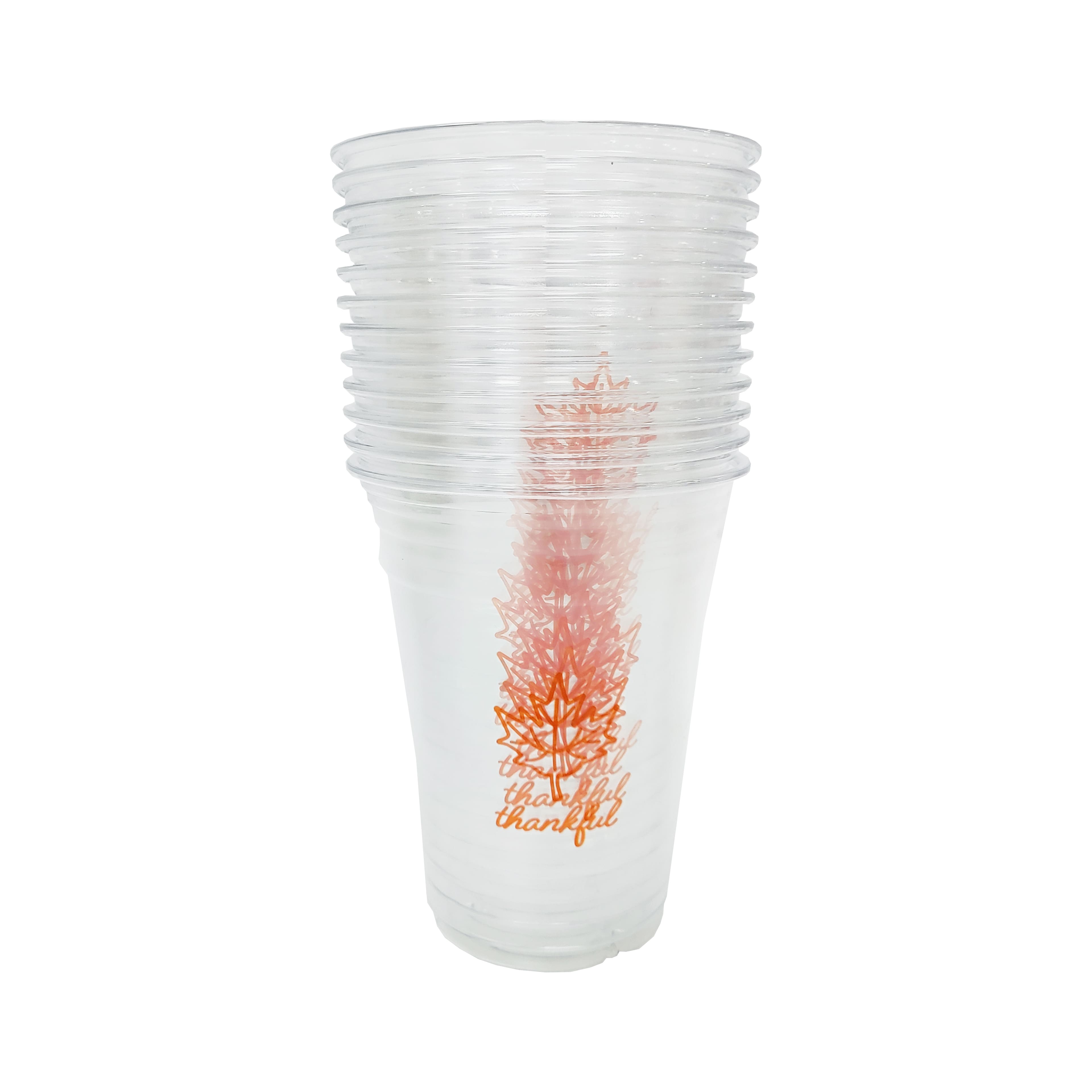 16oz. Thankful Plastic Cups, 12ct. by Celebrate It&#x2122;