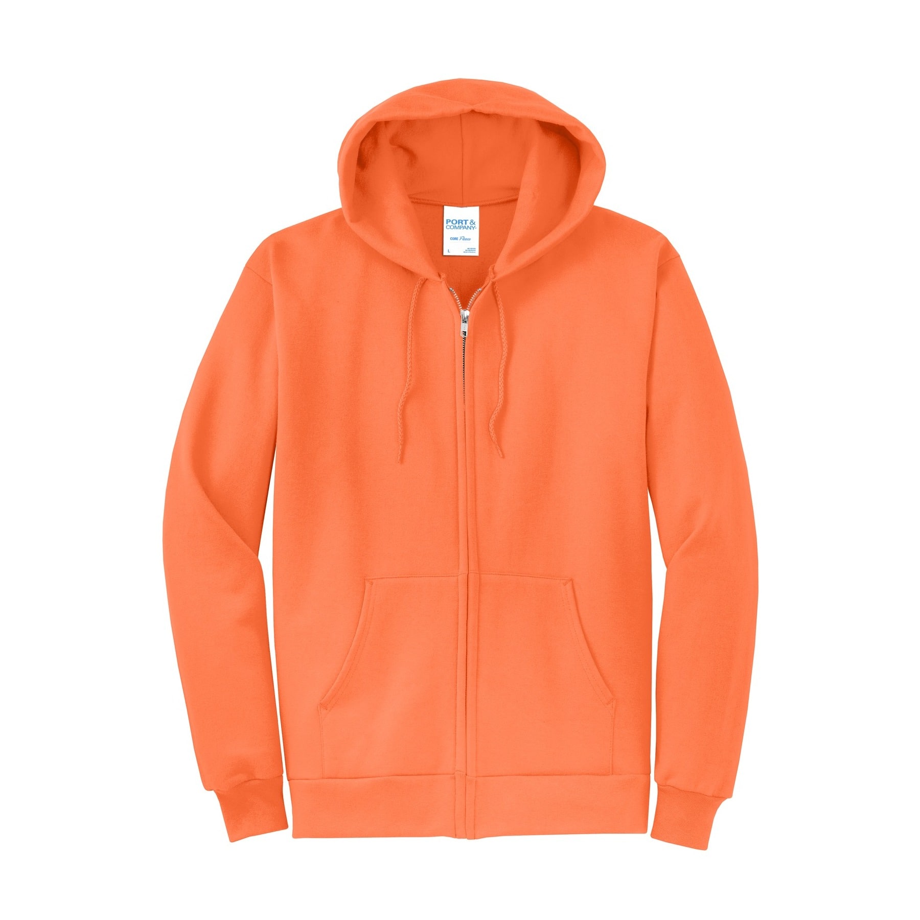 Port & Company® Core Fleece Full-Zip Hooded Sweatshirt