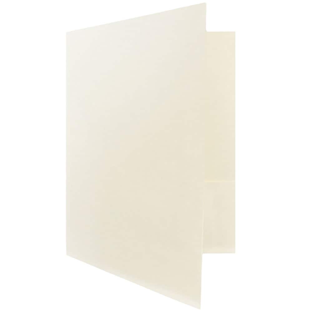 JAM Paper 2-Pocket Textured Linen Business Folders, 6ct.