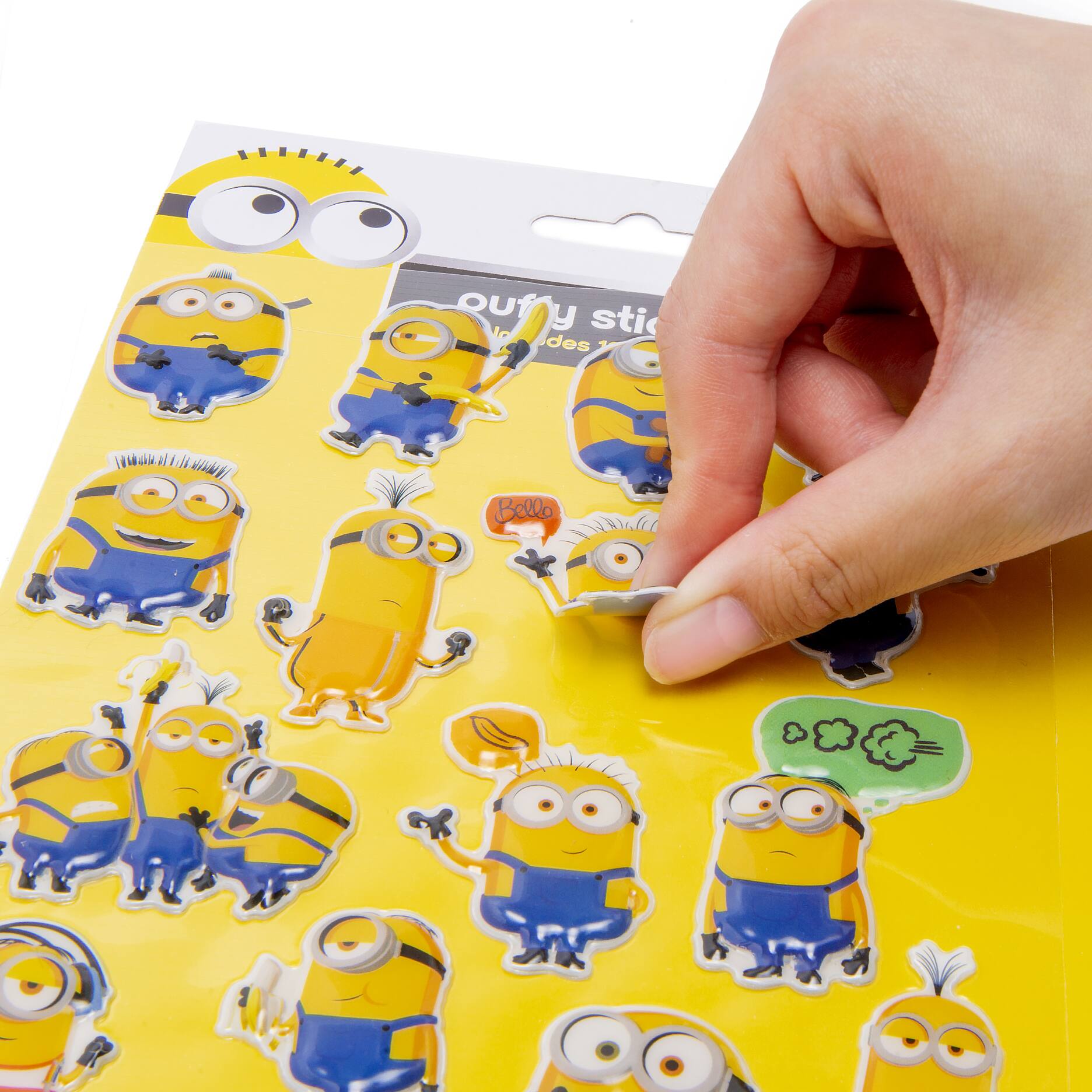 Minions Puffy Stickers, 24pc – Just Illusions
