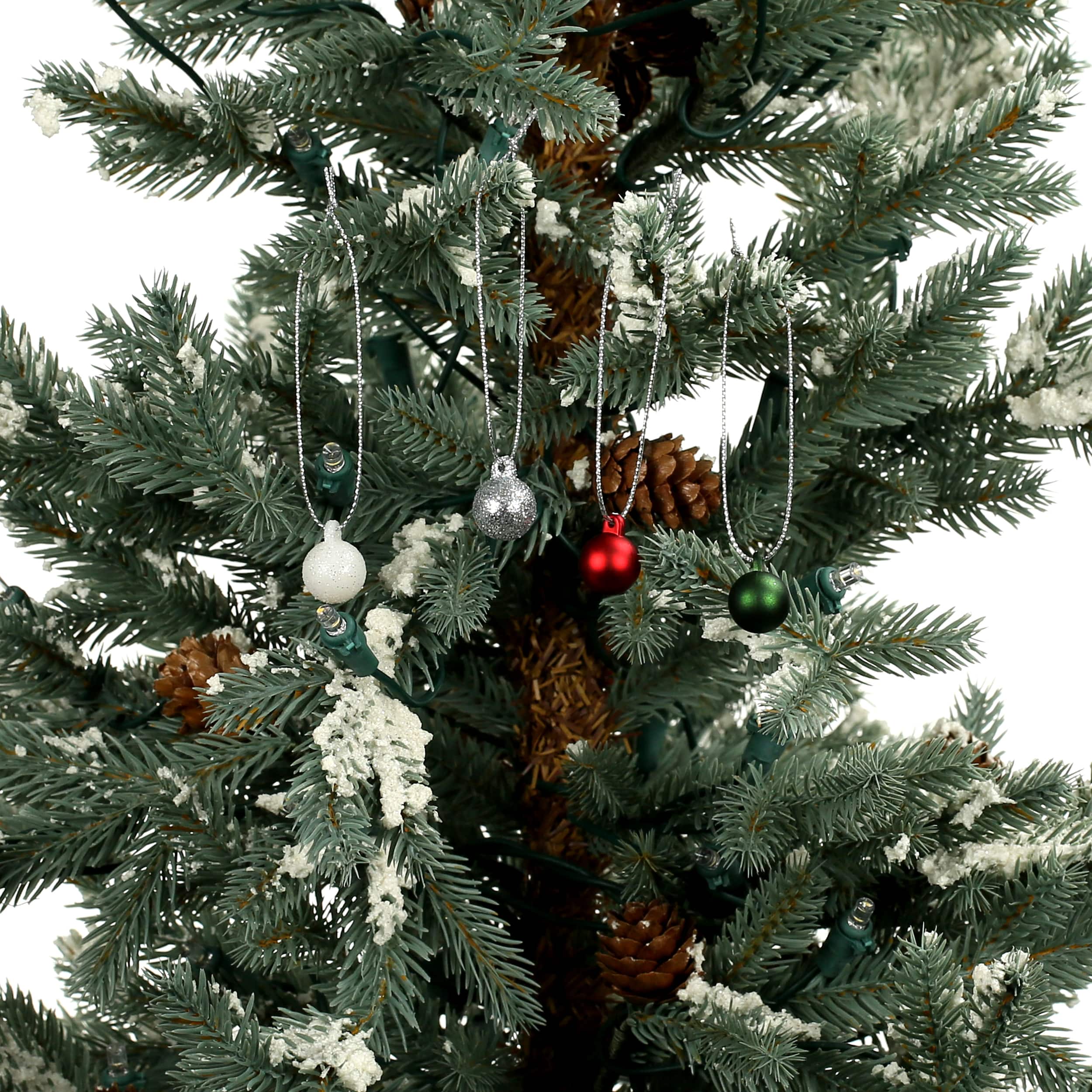 Mini 15mm Red, Green, Silver & White Ball Ornaments, 16ct. by Ashland®