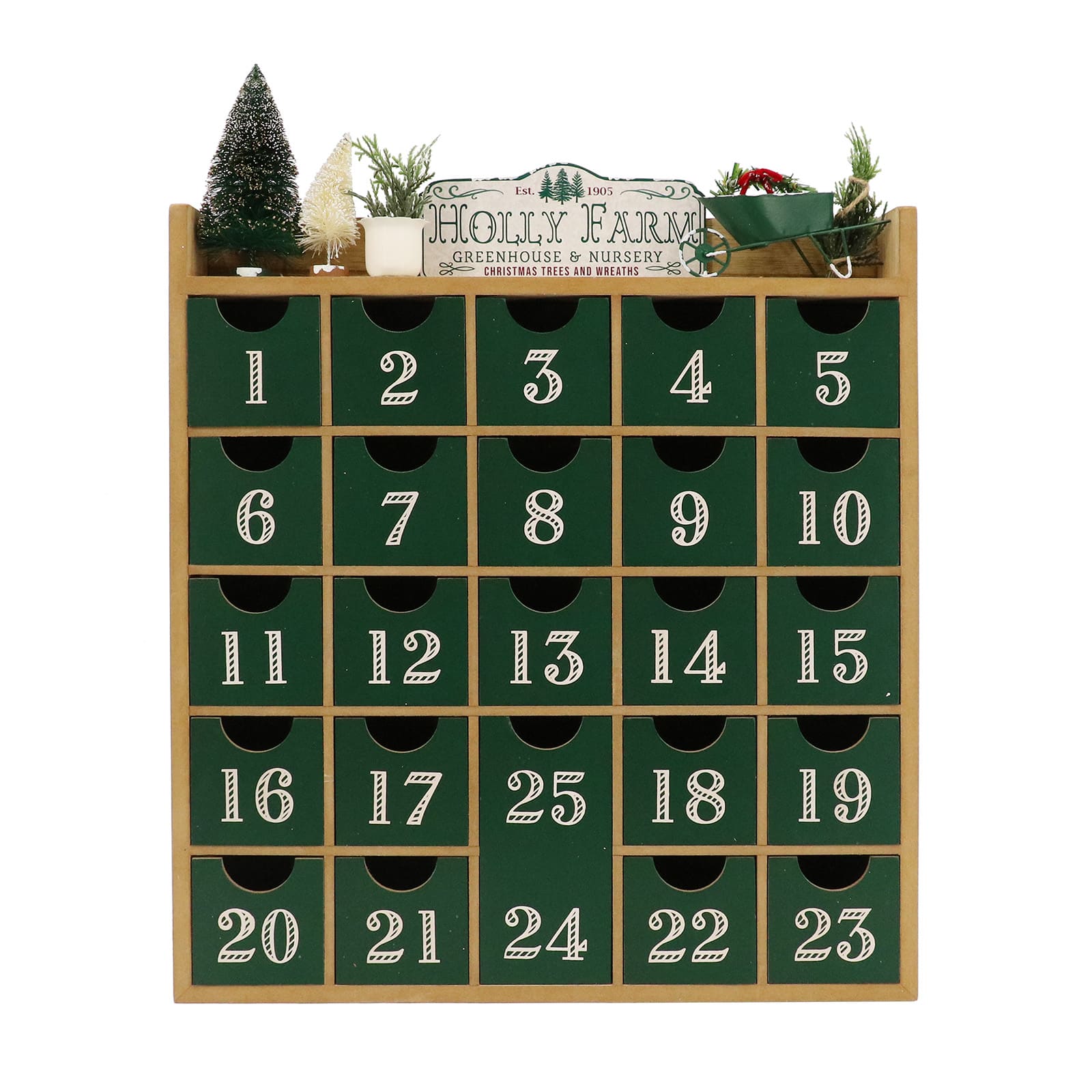 19.5&#x22; Christmas Tree Advent Calendar Tabletop D&#xE9;cor by Ashland&#xAE;