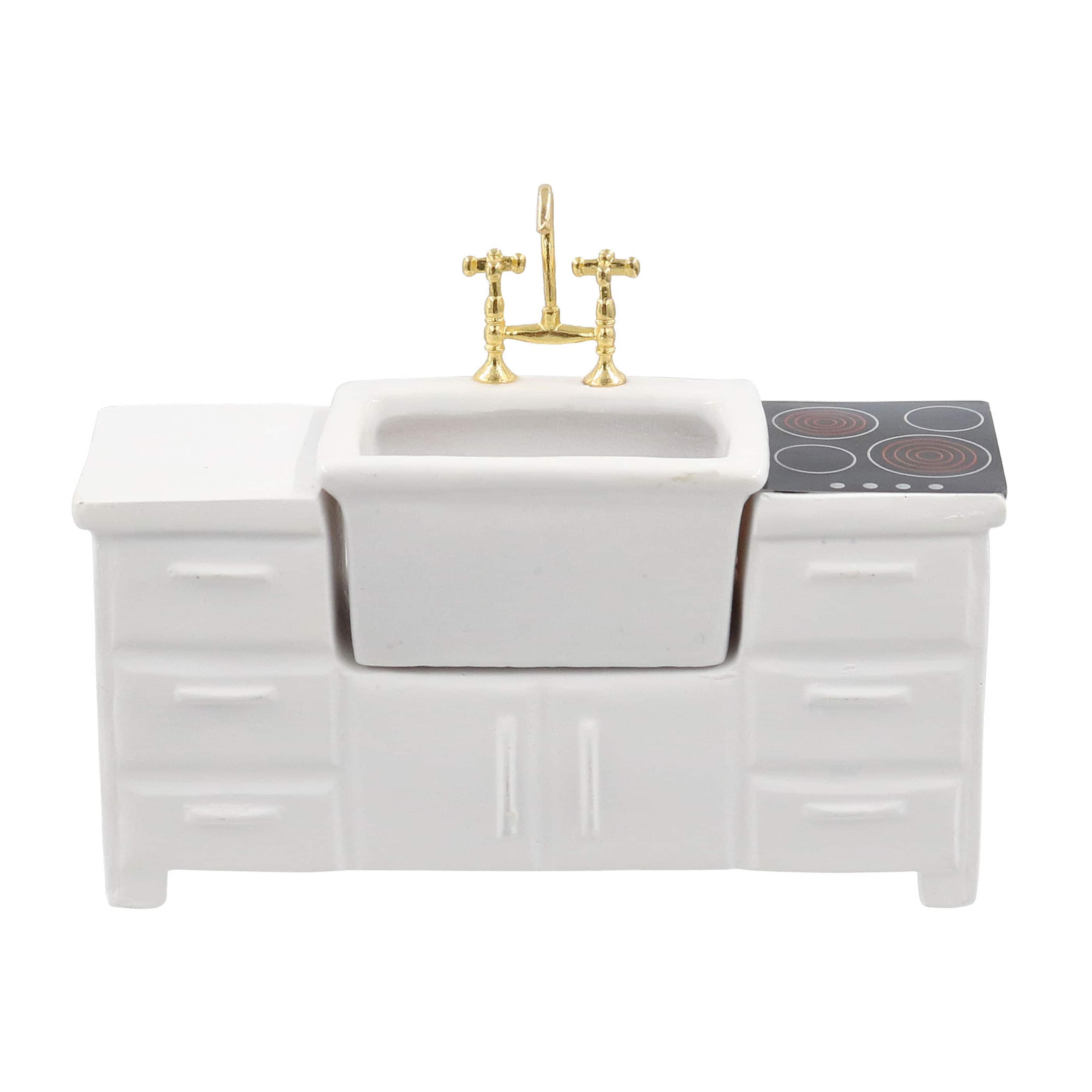 Mini White Kitchen Sink & Stove by Make Market®