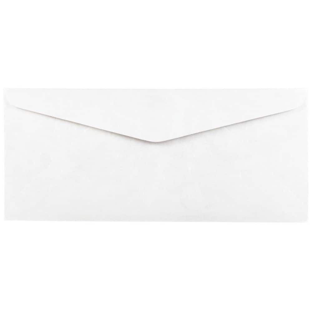 JAM Paper 4.125" x 9.5" White Tyvek Envelopes, 25ct.