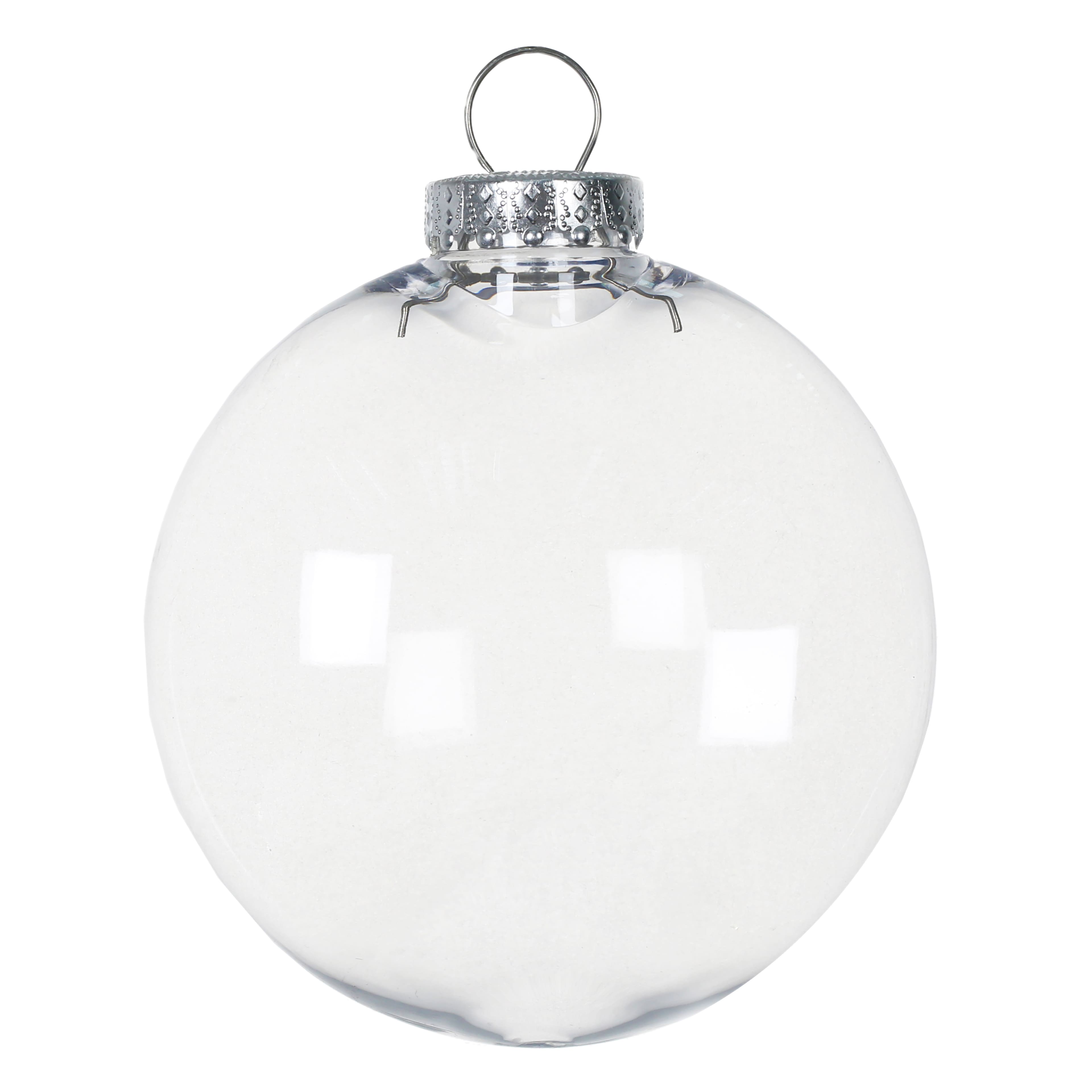 120mm Plastic Clear Disc Ornament by Make Market®