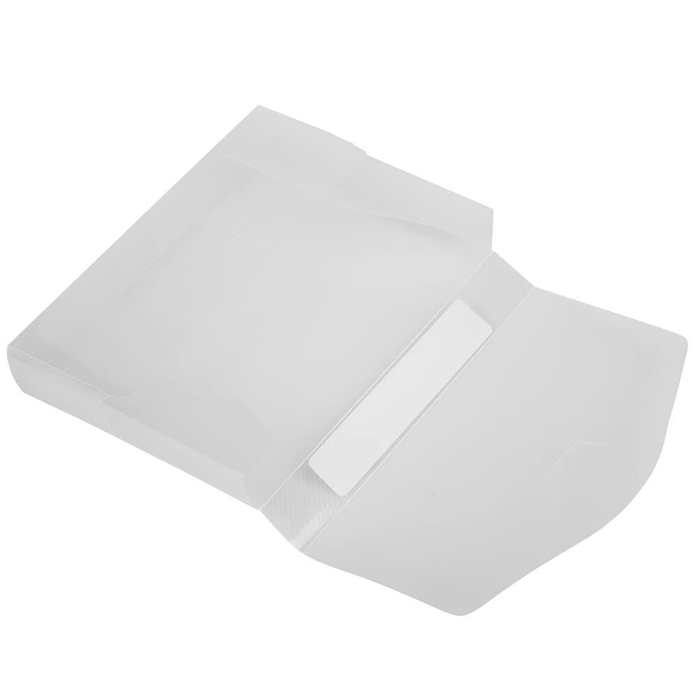 JAM Paper 4&#x22; x 6&#x22; Clear Plastic Tuck Flap Portfolio, 4ct.