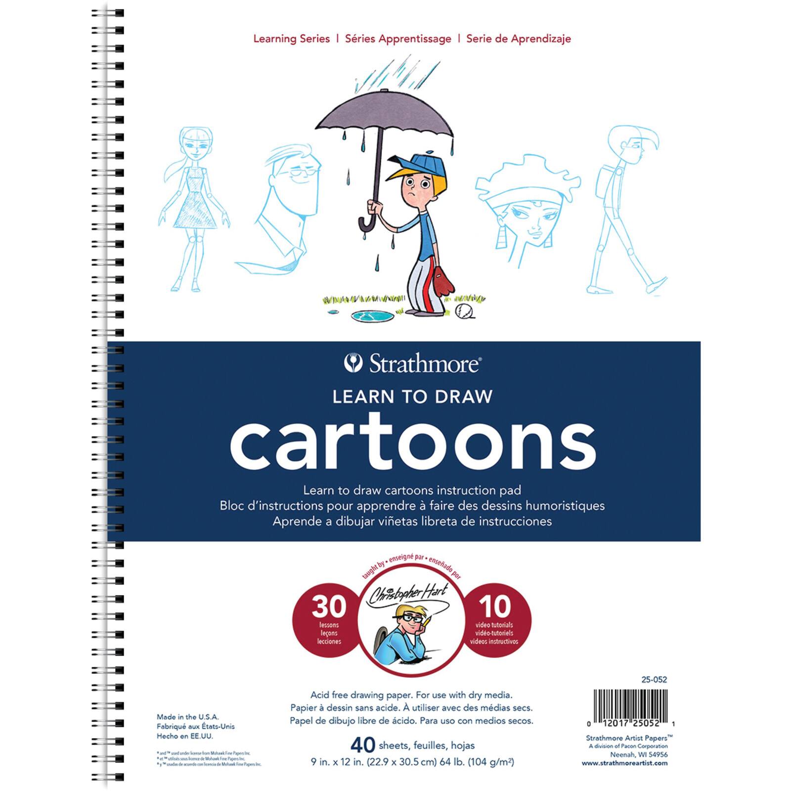 Strathmore® Learn to Draw Cartoons Instruction Pad