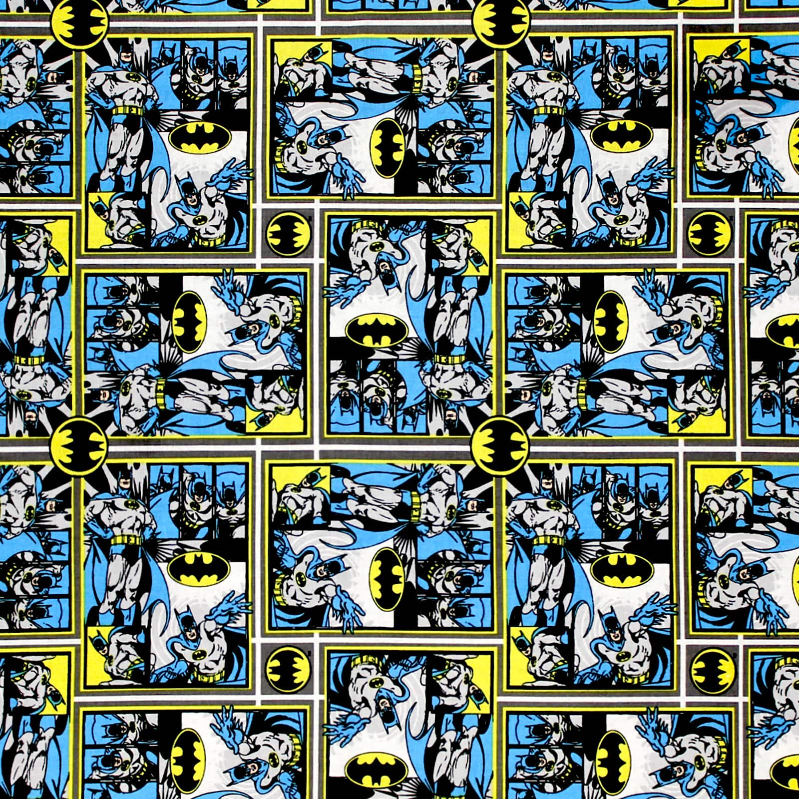 Camelot Fabrics Batman Multicolor Blocks Cotton Fabric | Gaming | Michaels