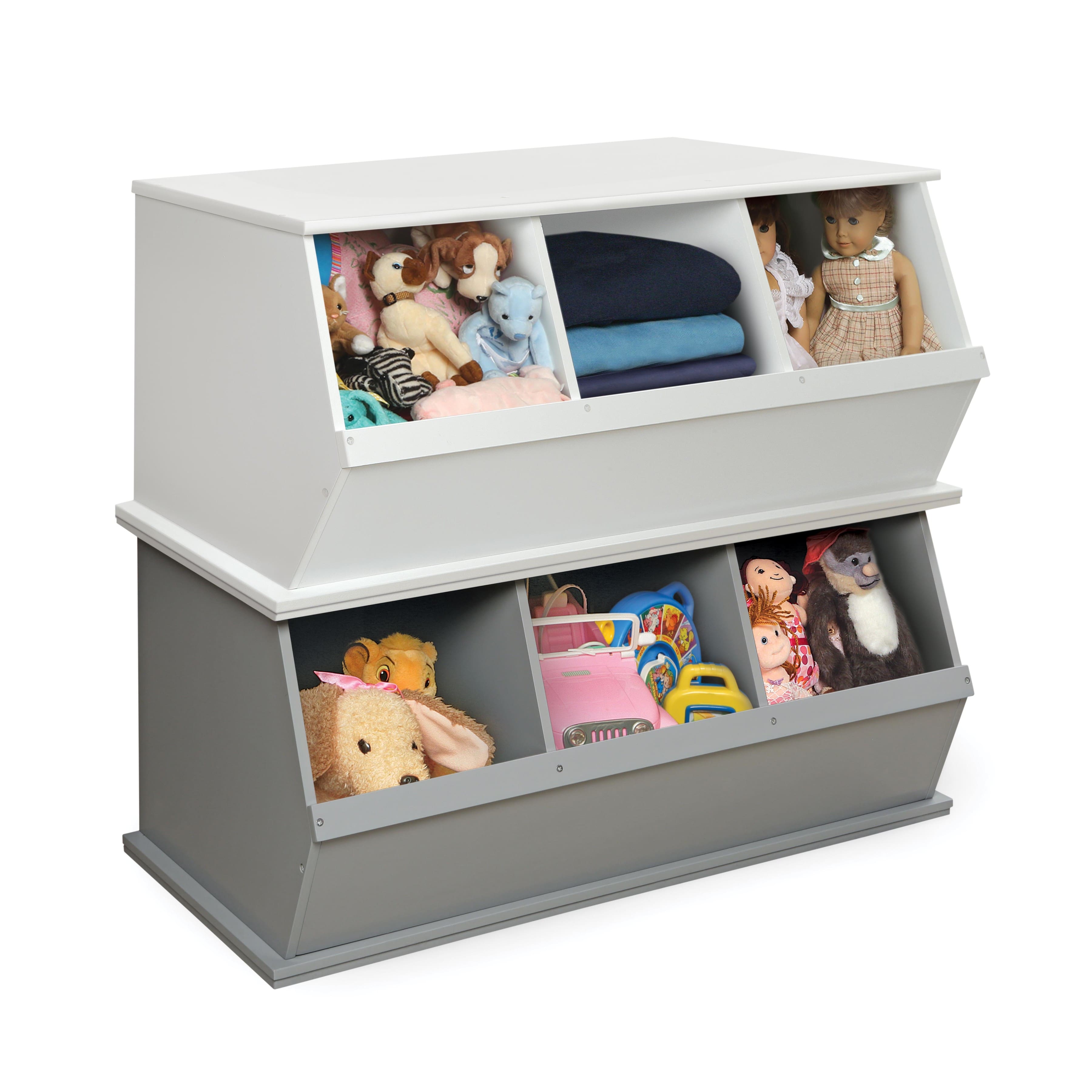 Badger Basket 3 Bin Stackable Storage Cubby