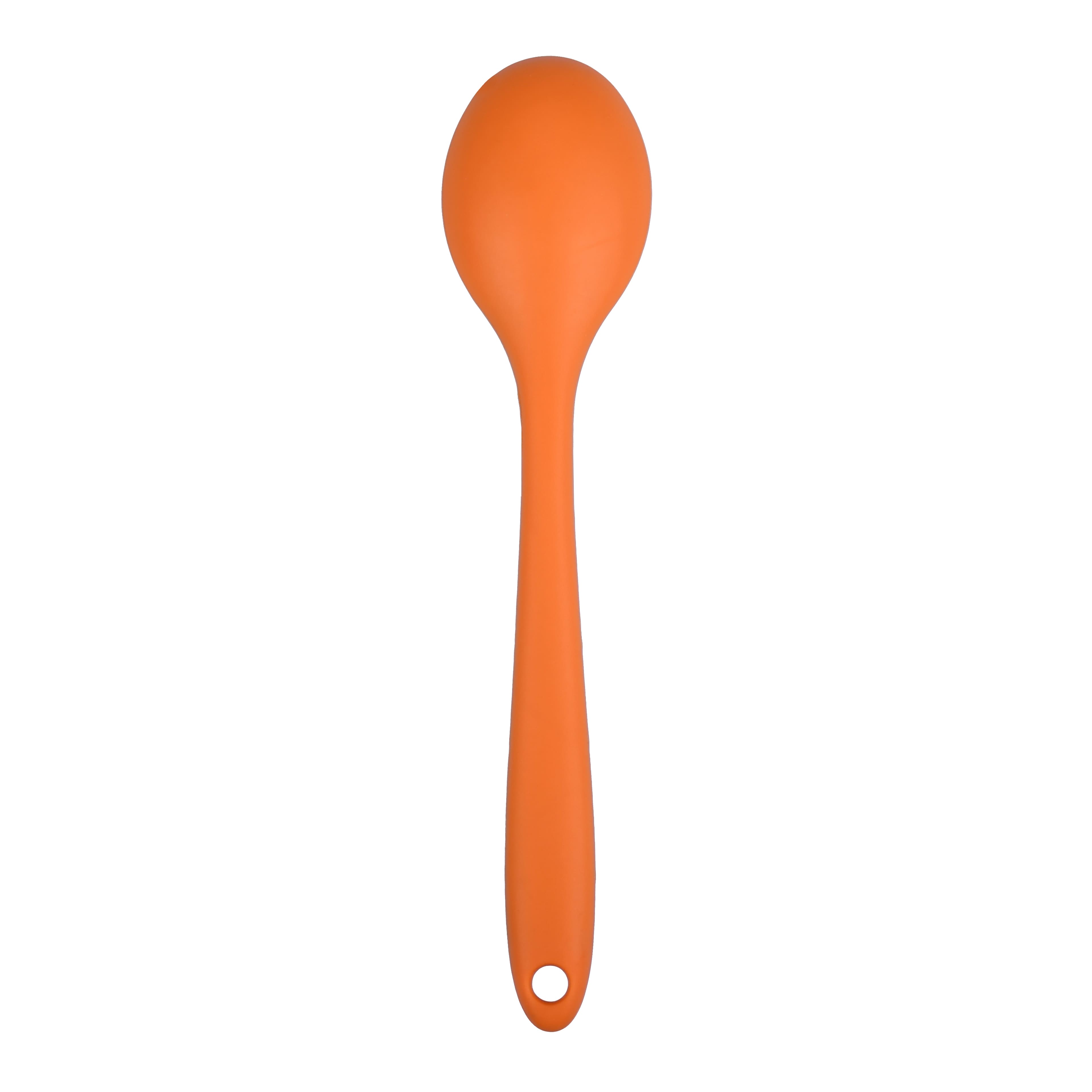 Mini Orange Jack-o&#x27;-Lantern Silicone Spoon by Makery&#x2122;