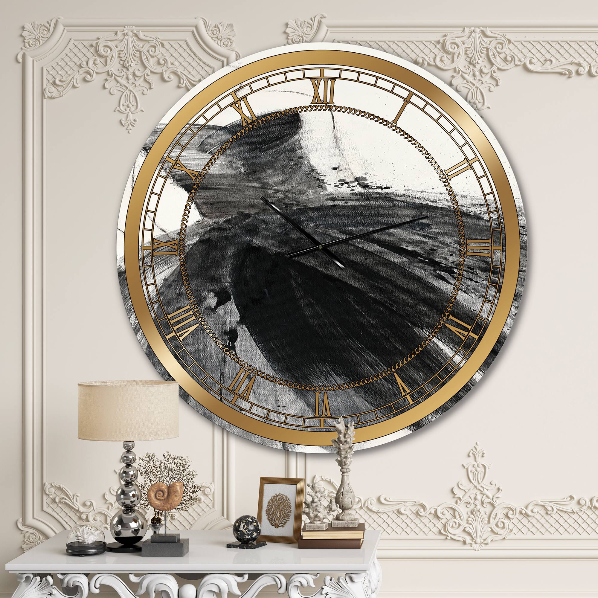 Designart &#x27;Glam And Fashion Feminine Iii Glam Wall Clock