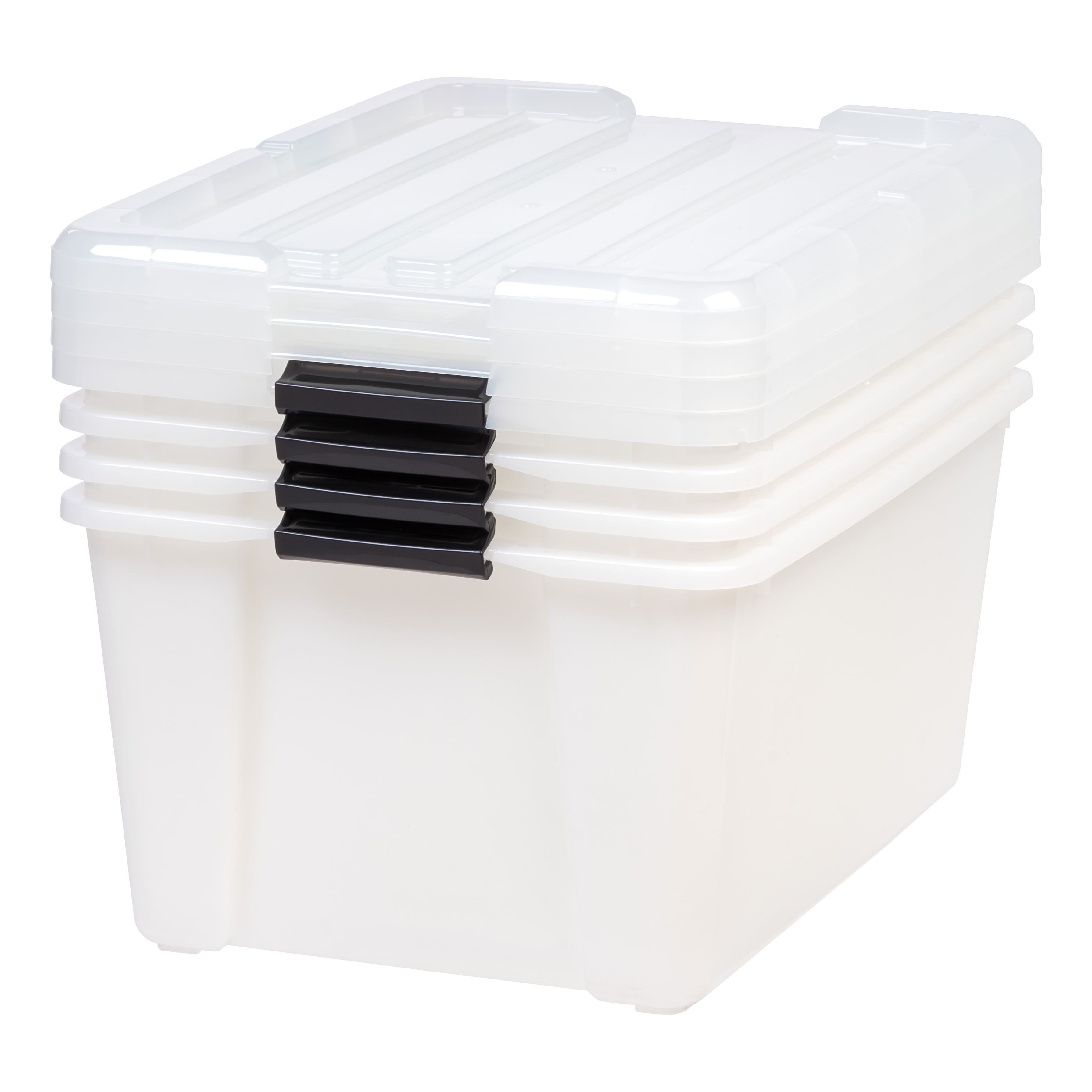 IRIS® 45qt. Pearl Latching Storage Boxes, 4ct.