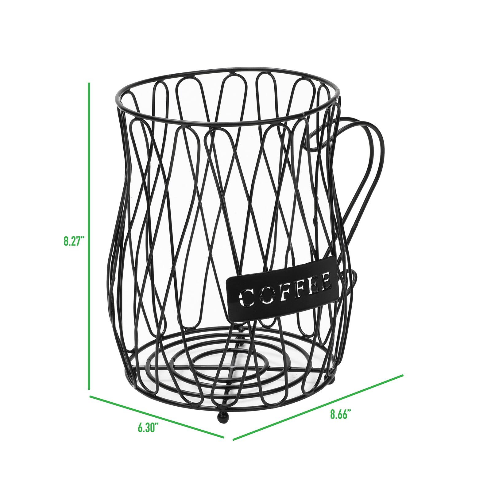 Mind Reader Matte Black Single Serve Coffee Pod Storage