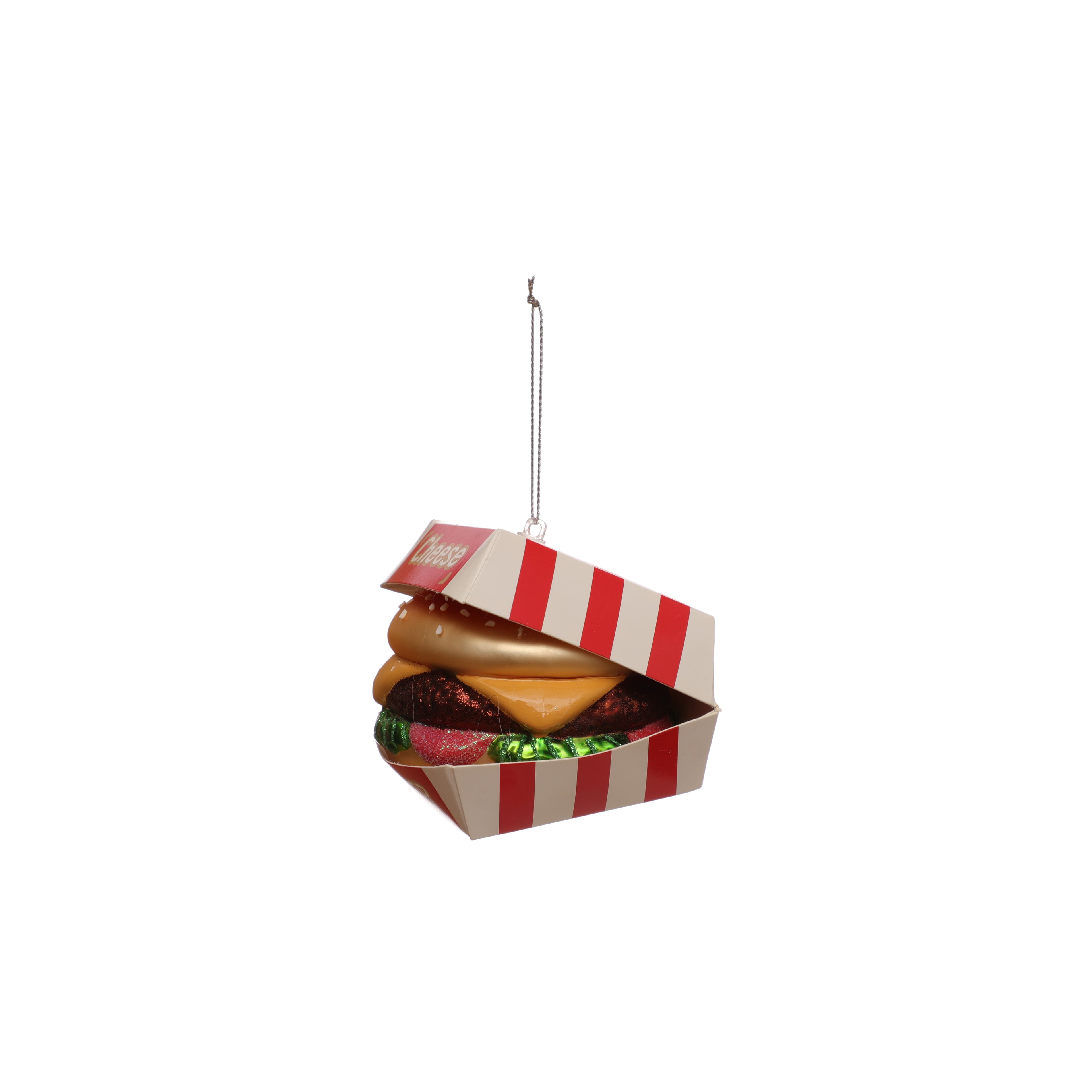 3.25&#x22; Cheeseburger Glass Ornament by Ashland&#xAE;