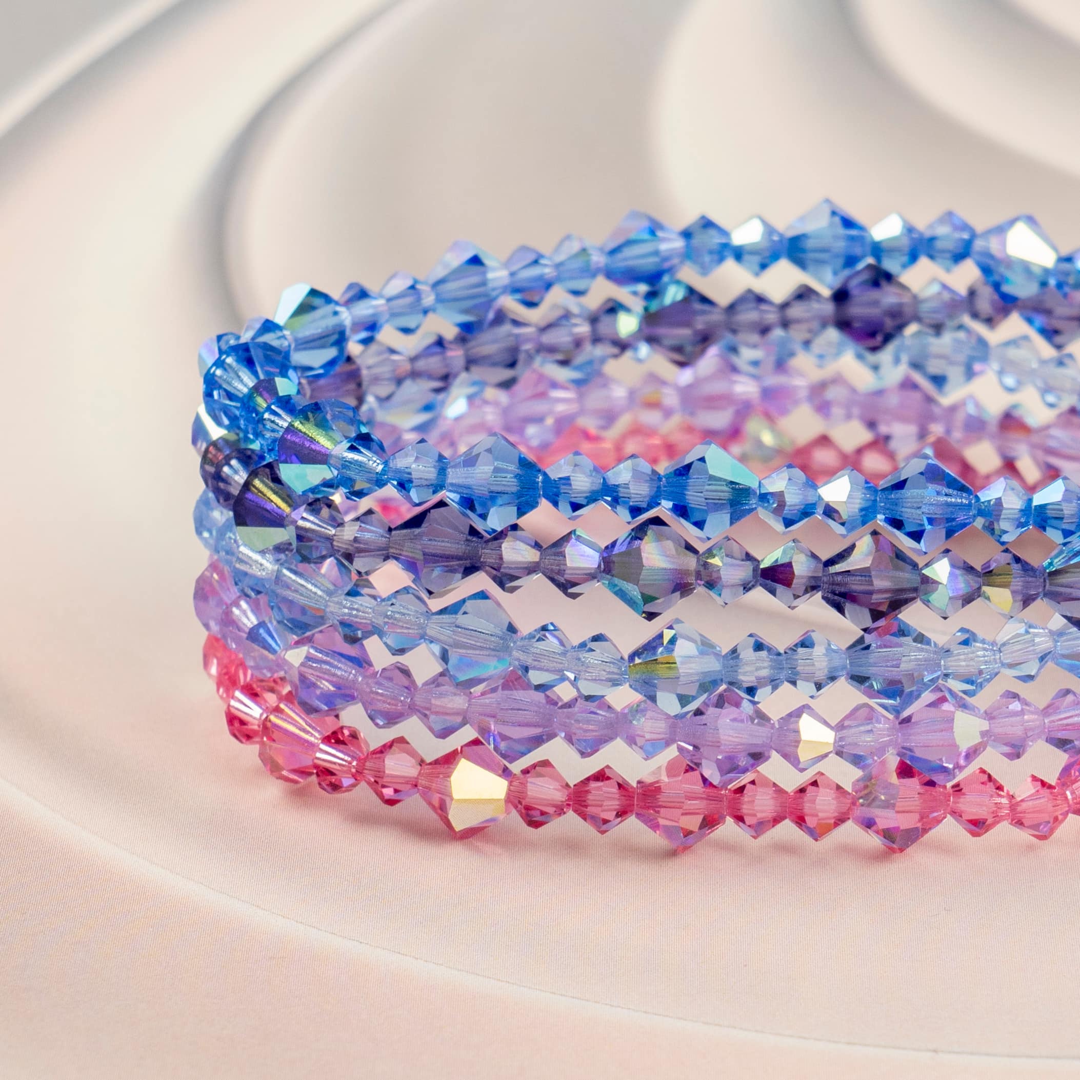 Preciosa Glass Crystal Bicone Beads, 8mm by Bead Landing™