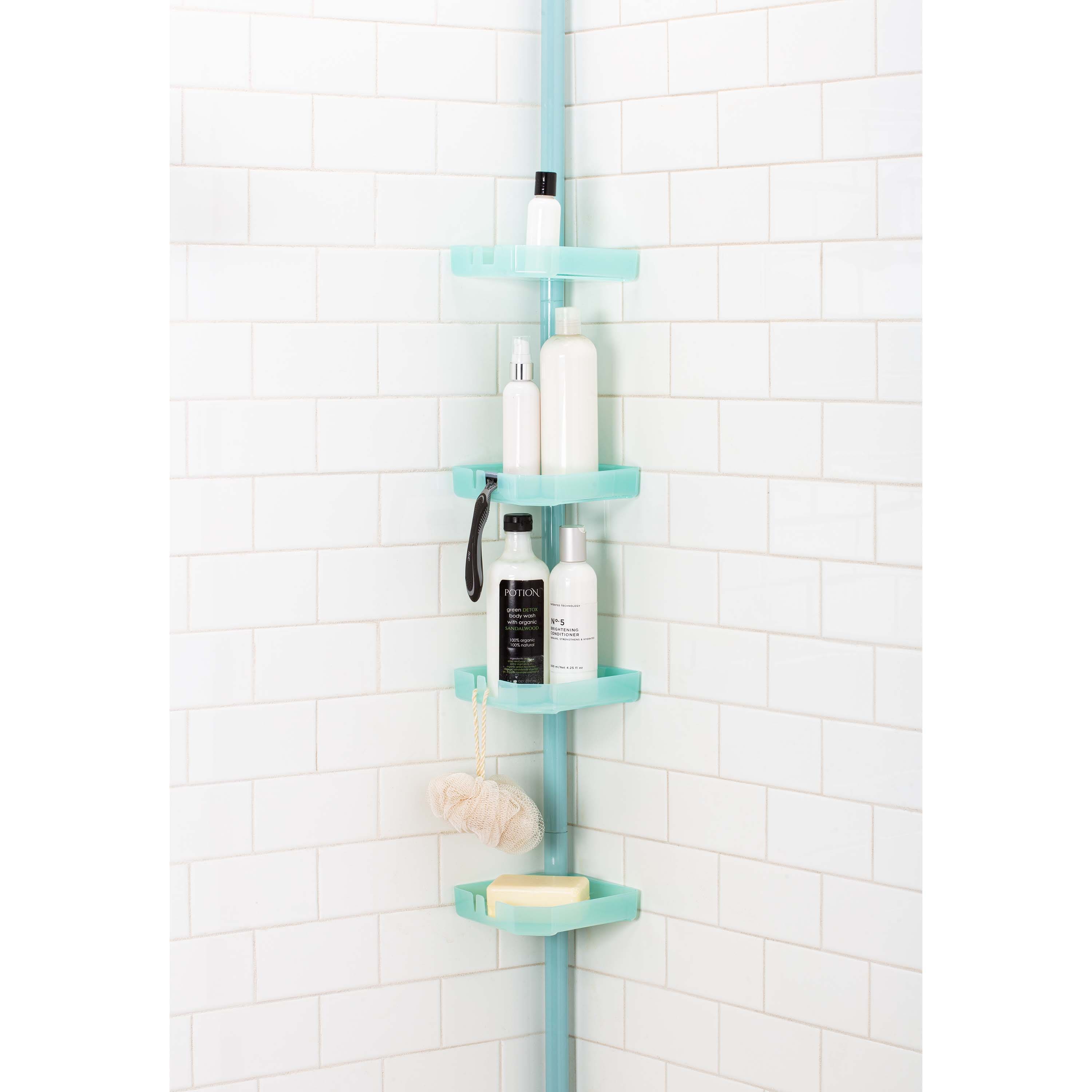 Bath Bliss 4-Tier Tension Corner Shower Organizer Caddy
