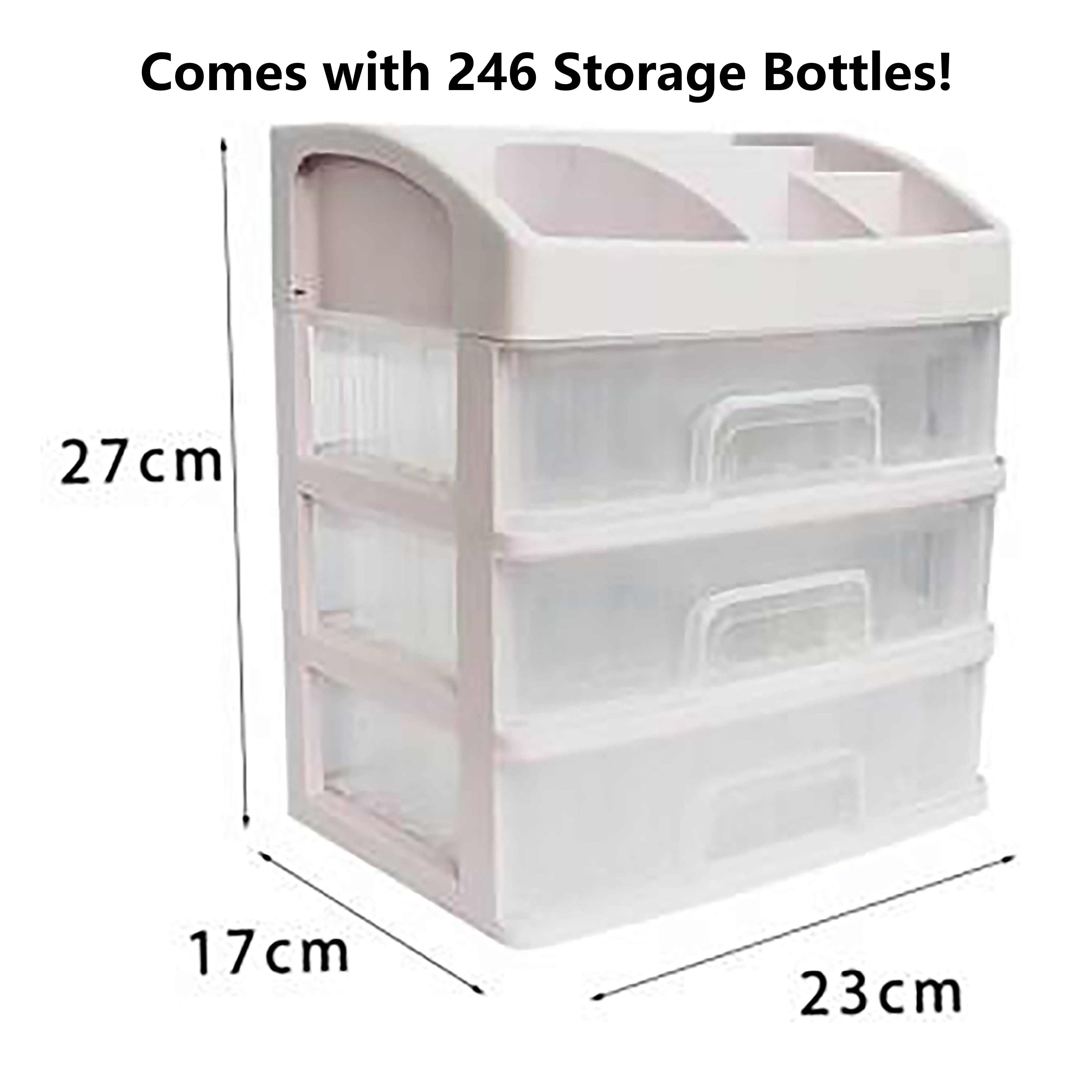 Sparkly Selections Diamond Painting Storage Container with 246 Square Bottles