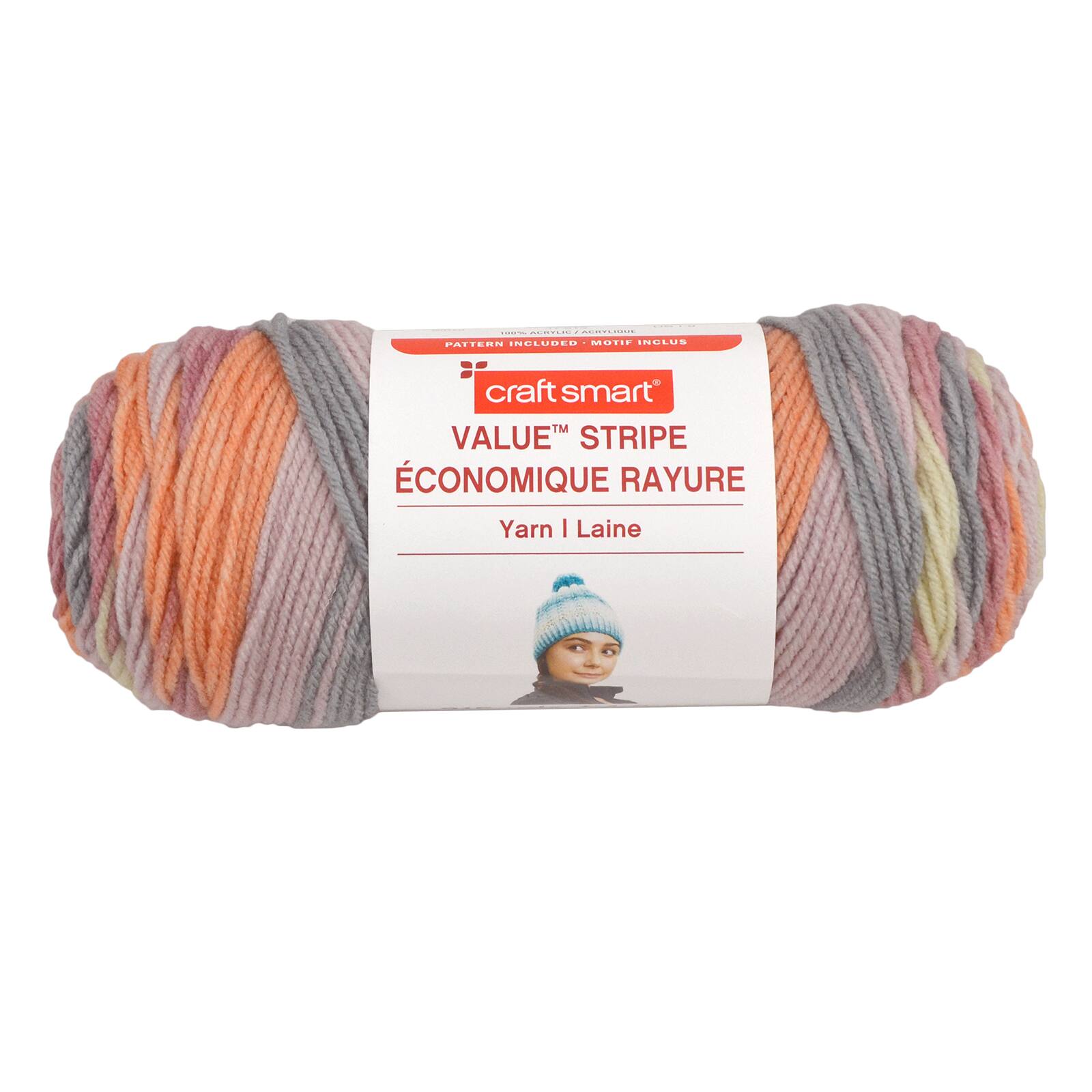 12 Pack: Value™ Stripe Yarn By Craft Smart® 