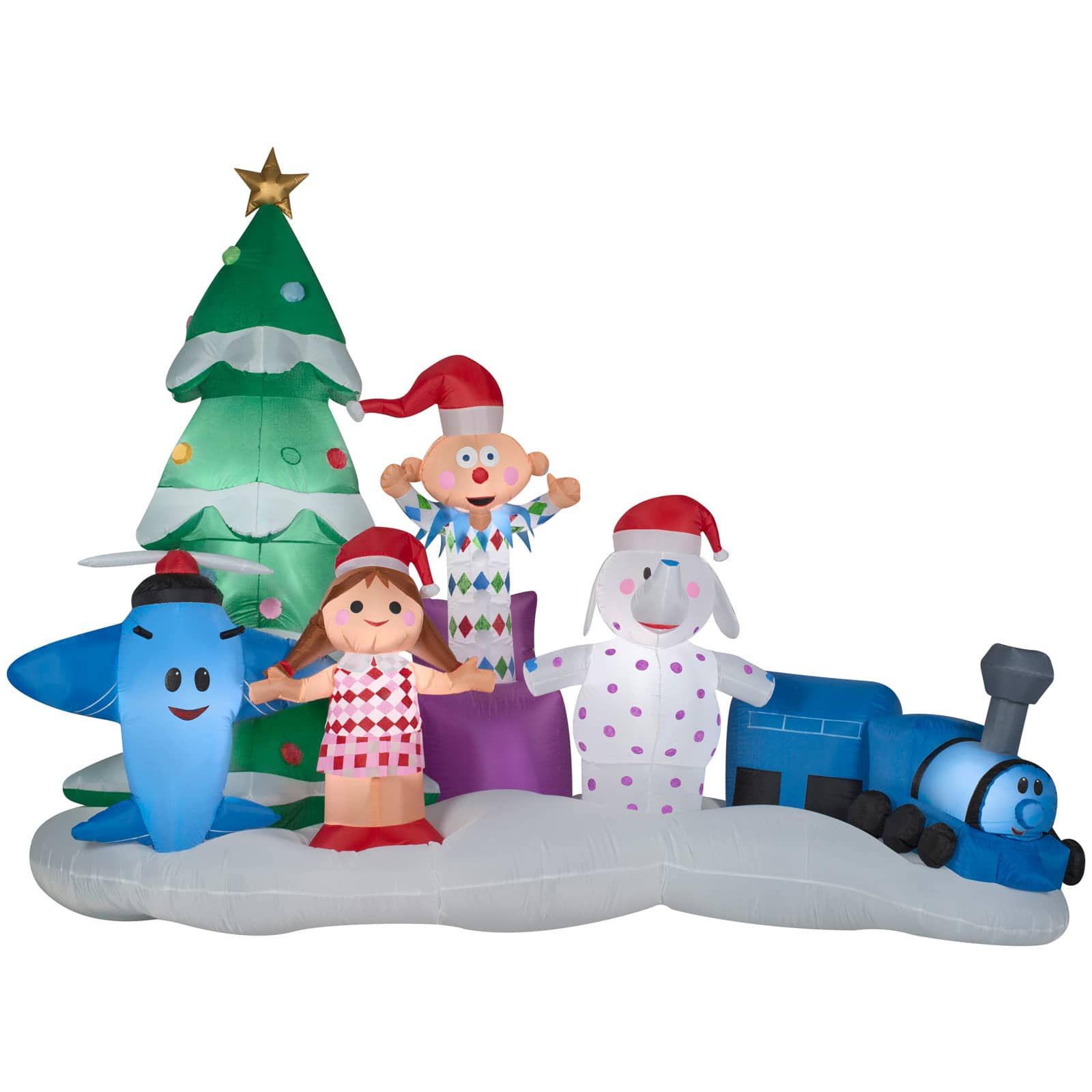7ft. Airblown® Inflatable Christmas Misfit Toys Scene
