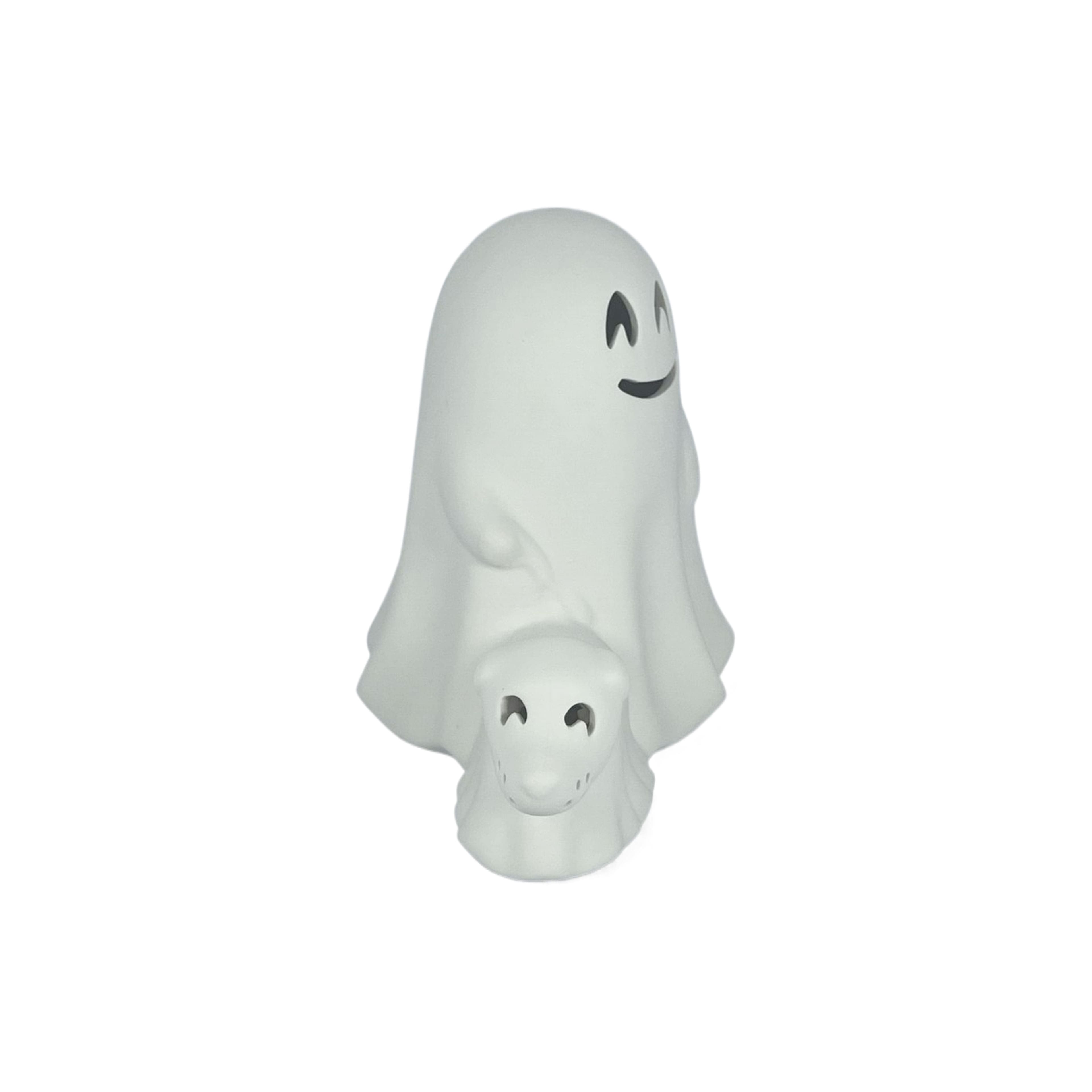 8&#x22; DIY Ceramic LED Ghost Walking Dog D&#xE9;cor by Make Market&#xAE;