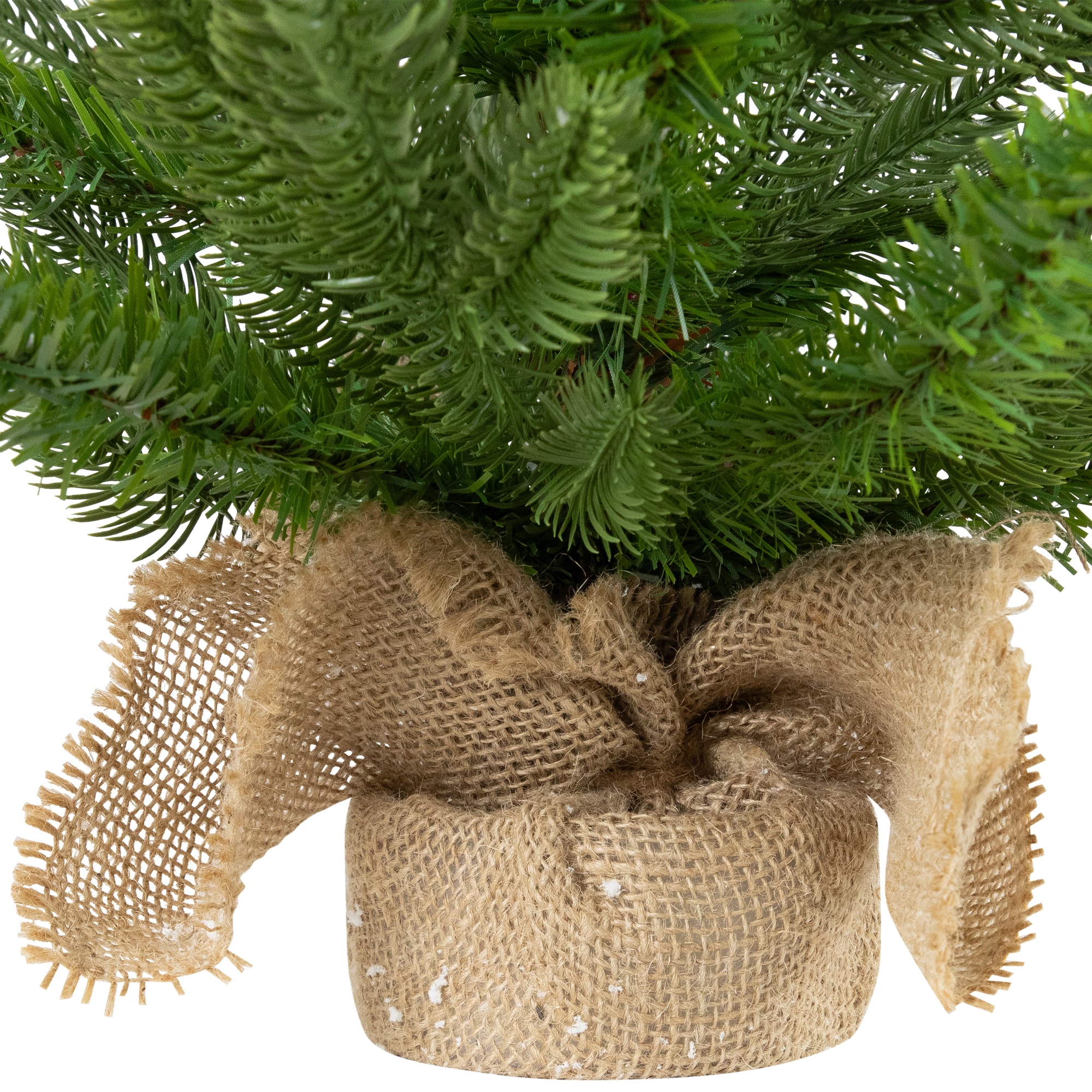 24" Unlit Real Touch™ Sarasota Pine Mini Artificial Christmas Tree in Burlap Base