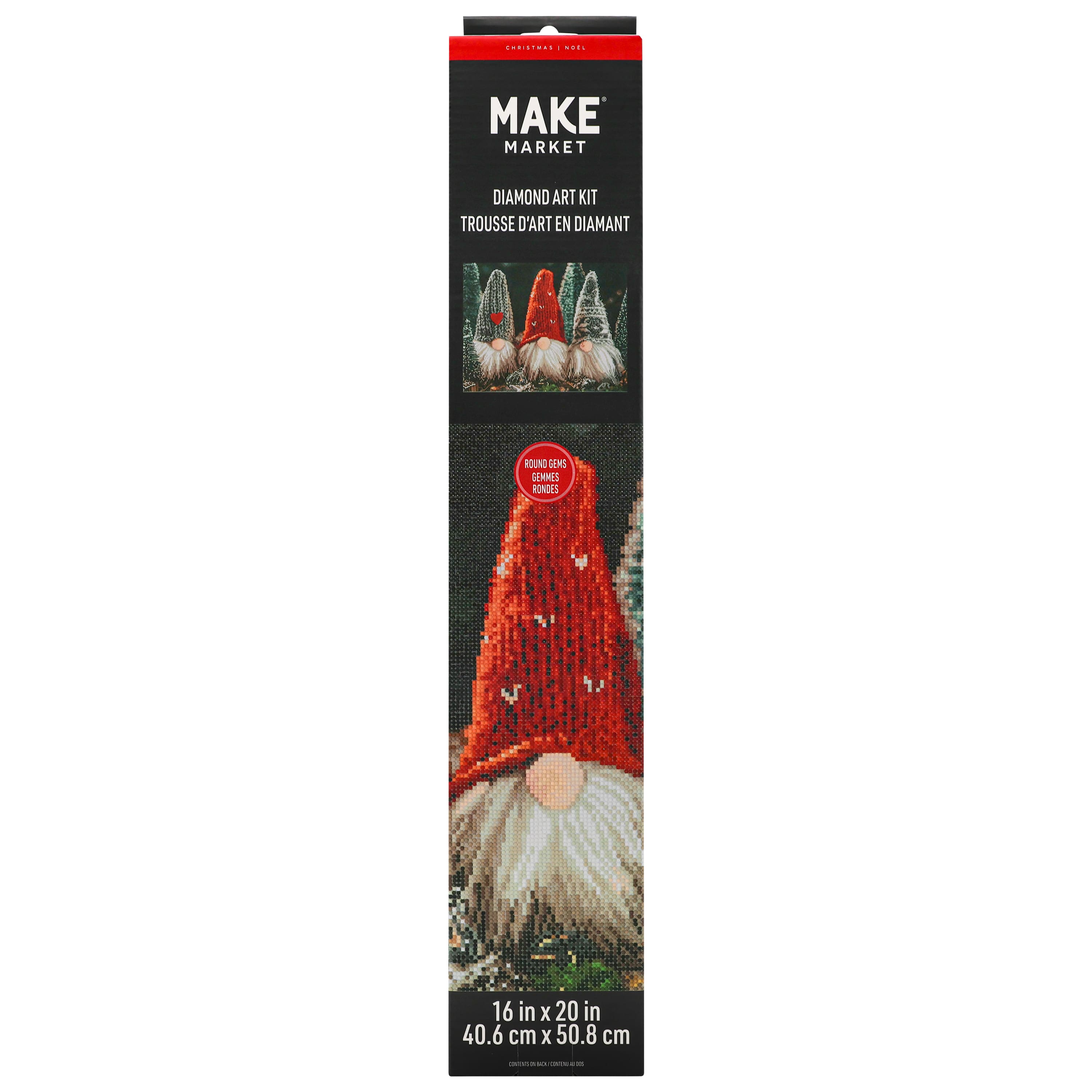 16&#x22; x 20&#x22; Gnomes Diamond Art Kit by Make Market&#xAE;