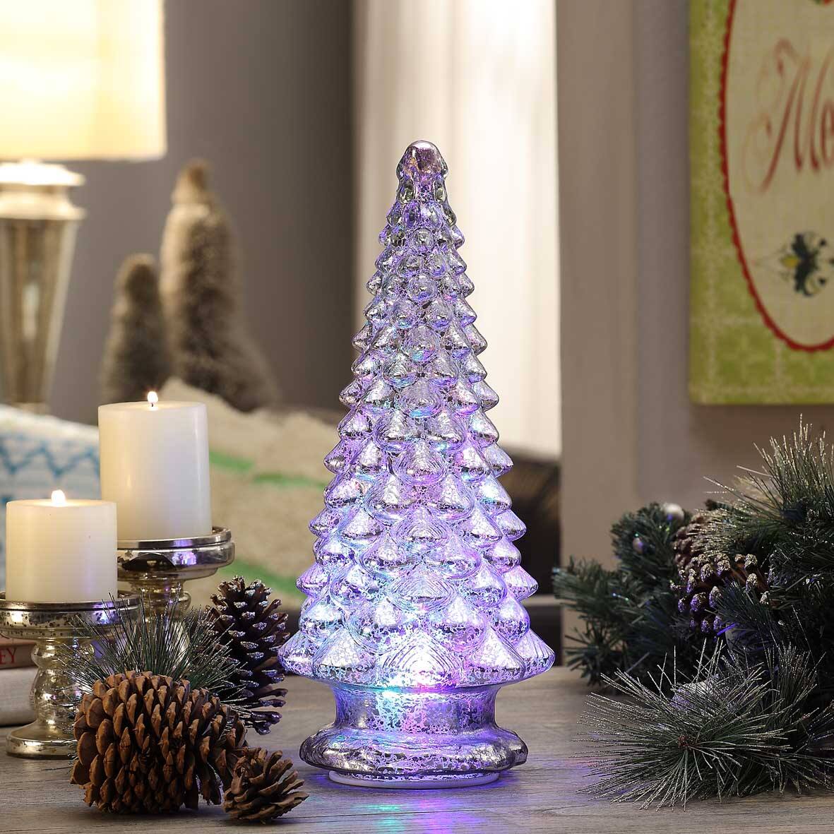 16&#x22; Illuminated Kaleidoscope Tree Tabletop Accent