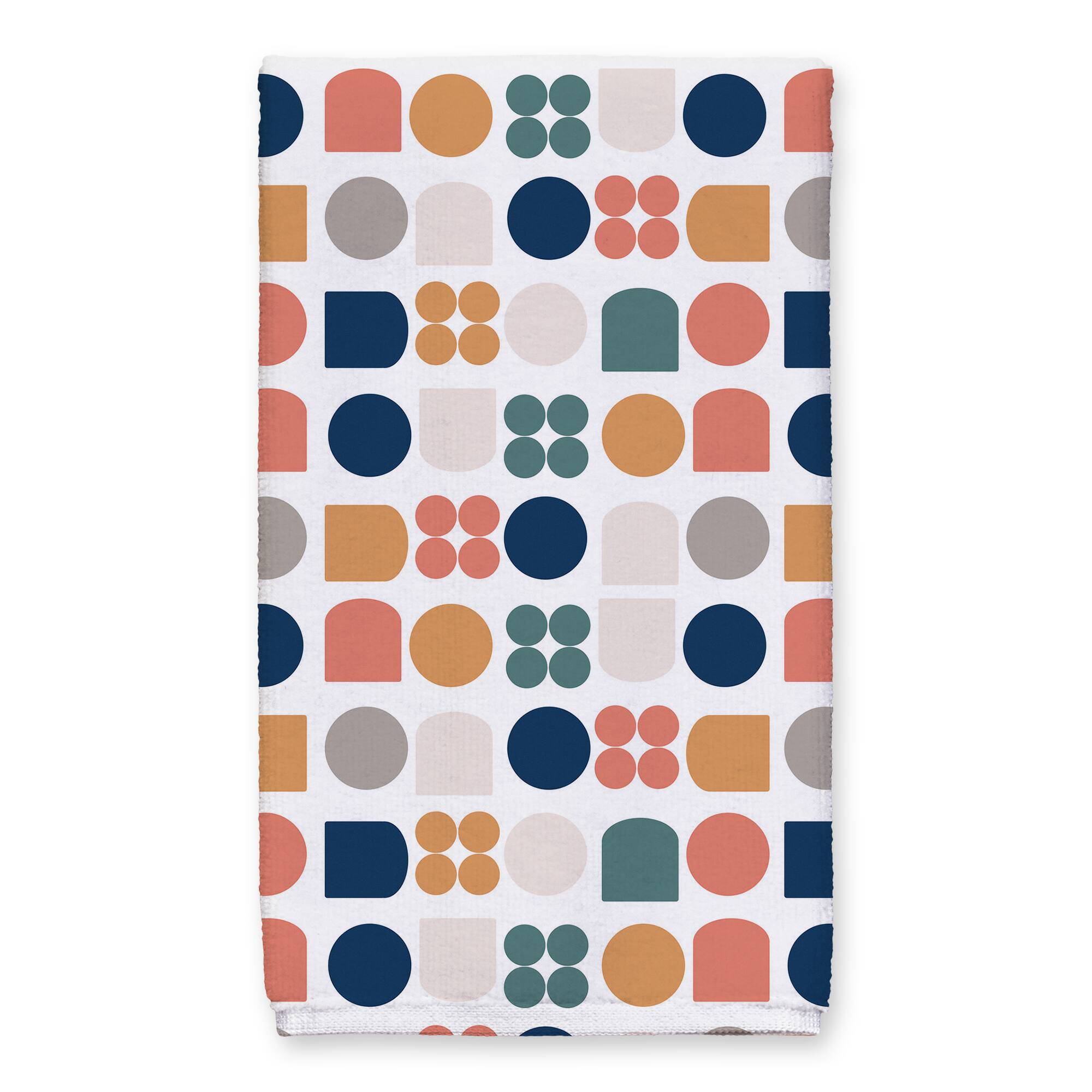 Welcome Retro Shapes Tea Towel Set